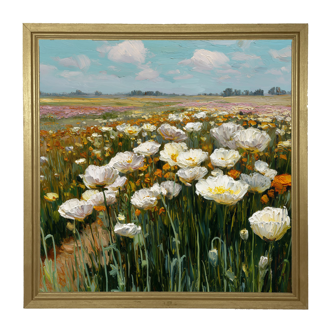 Country Fields of Wildflowers - Framed Art