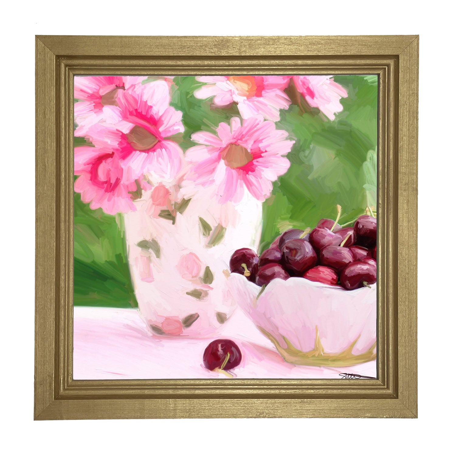Mother's Day Cherries - Framed art