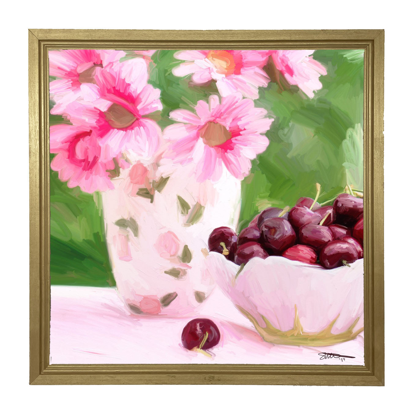 Mother's Day Cherries - Framed art