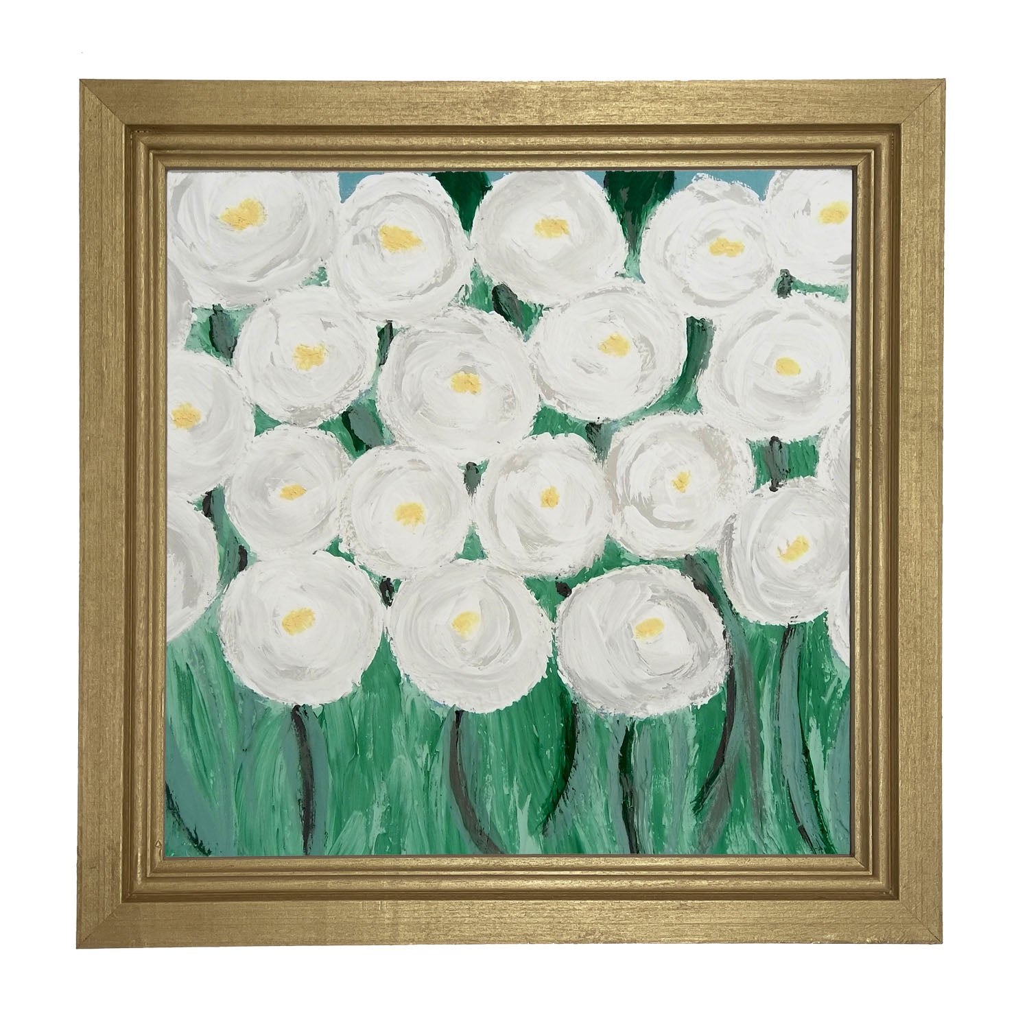 White Ranunculus - Framed art