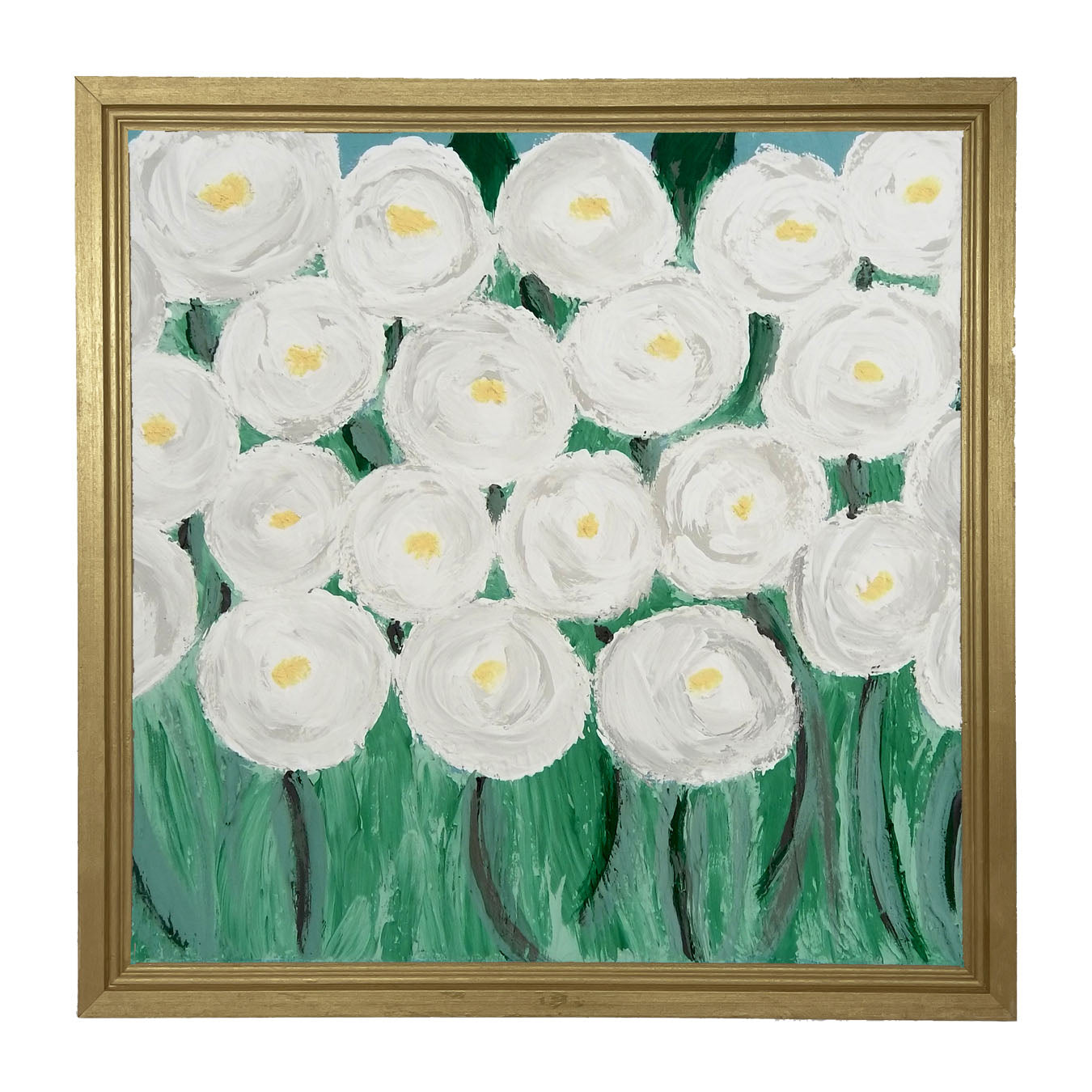 White Ranunculus - Framed art