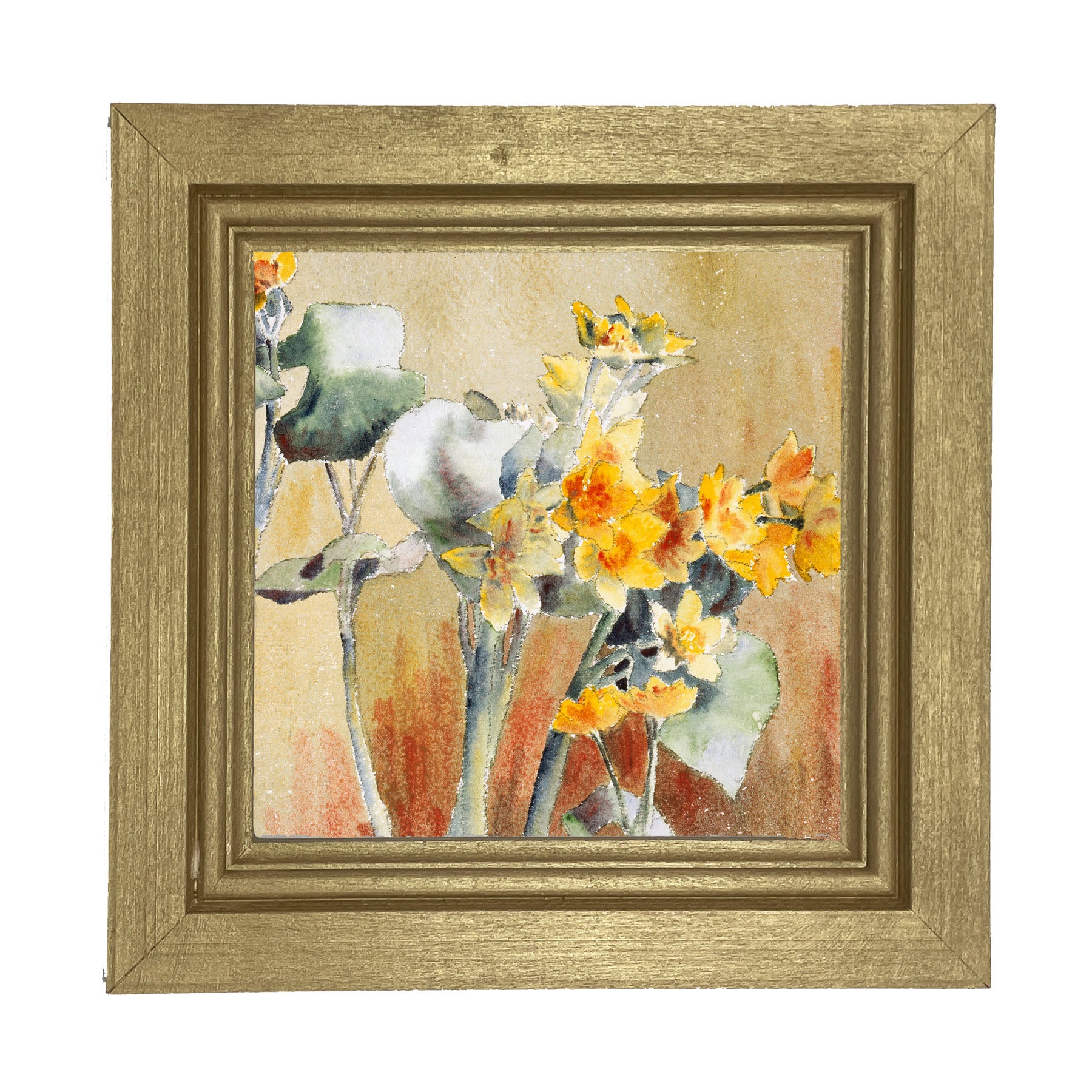 Watercolor Day Lillies - Framed art