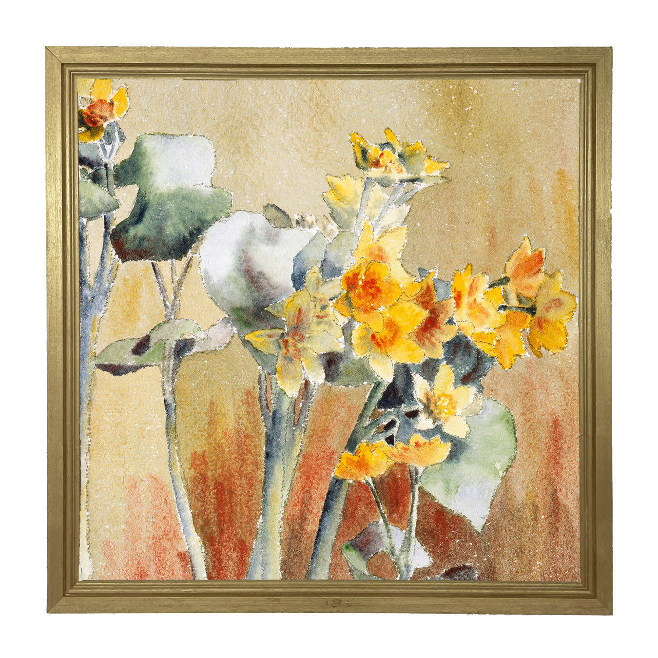 Watercolor Day Lillies - Framed art