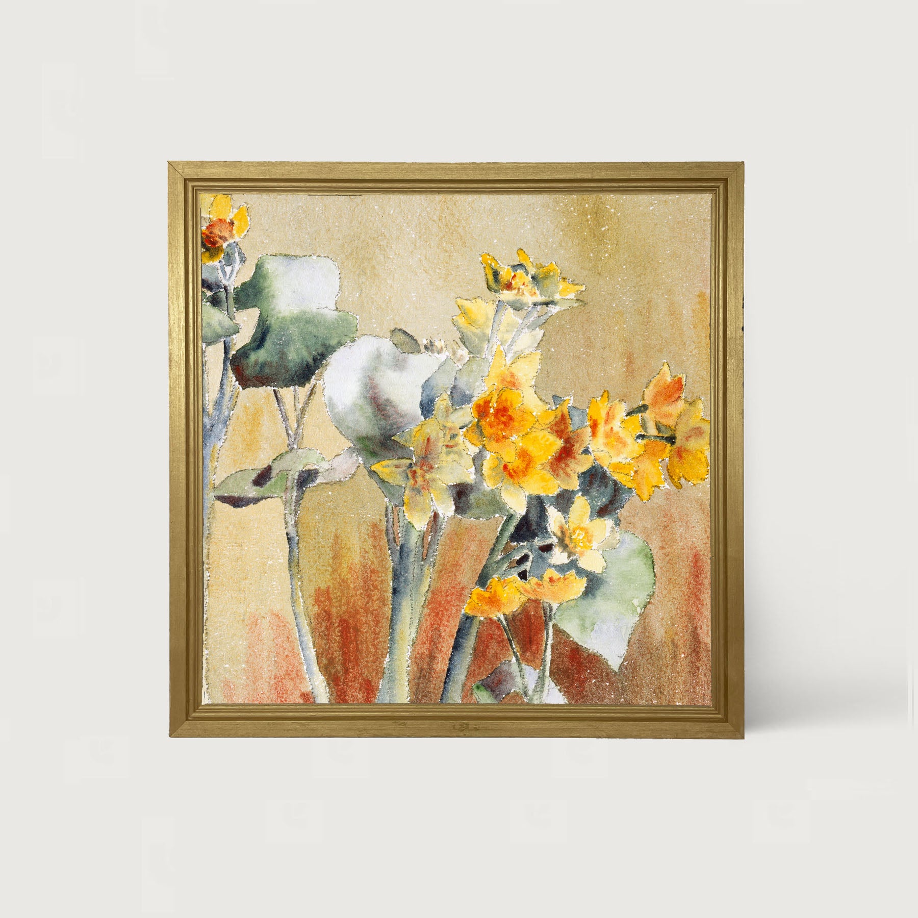 Watercolor Day Lillies - Framed art