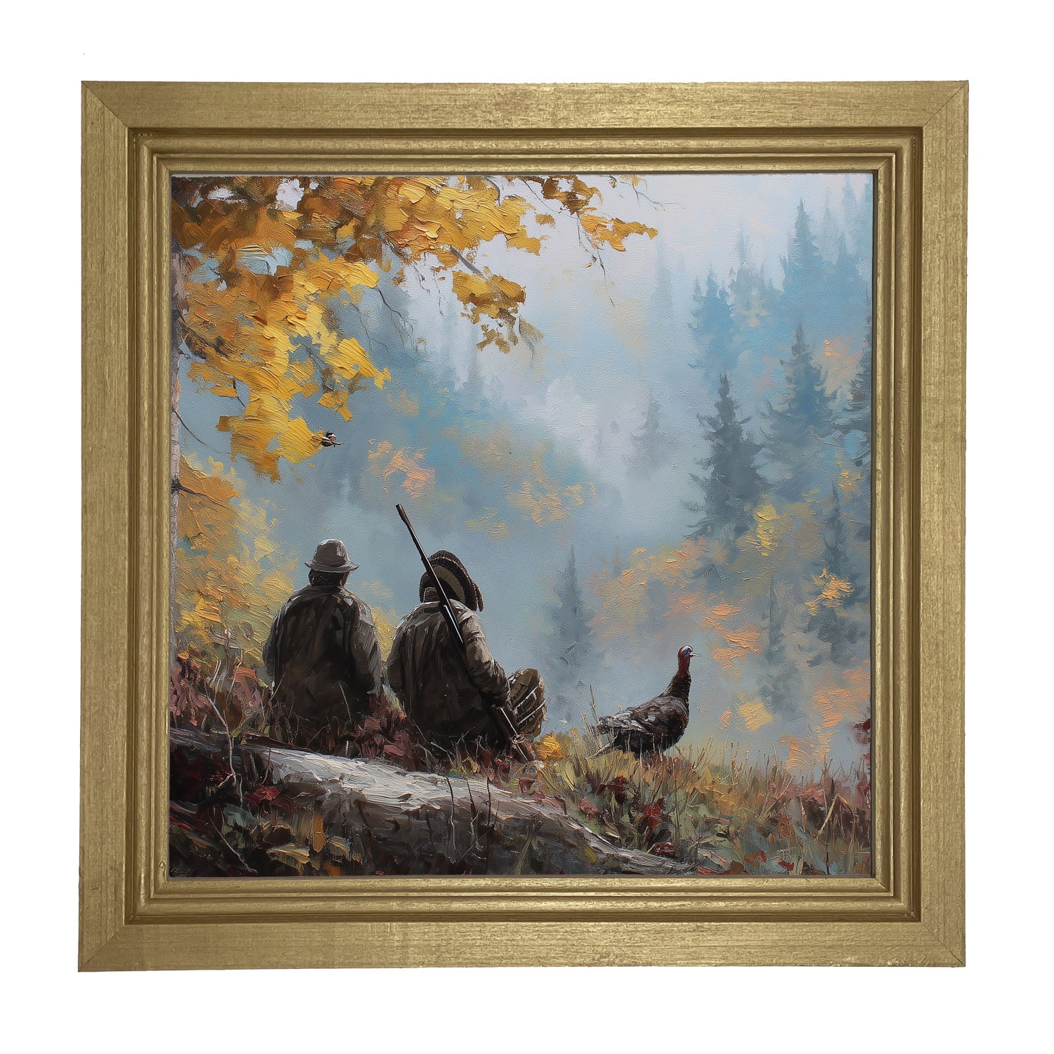 Hunting Season - Looking over the Valley - Framed Art