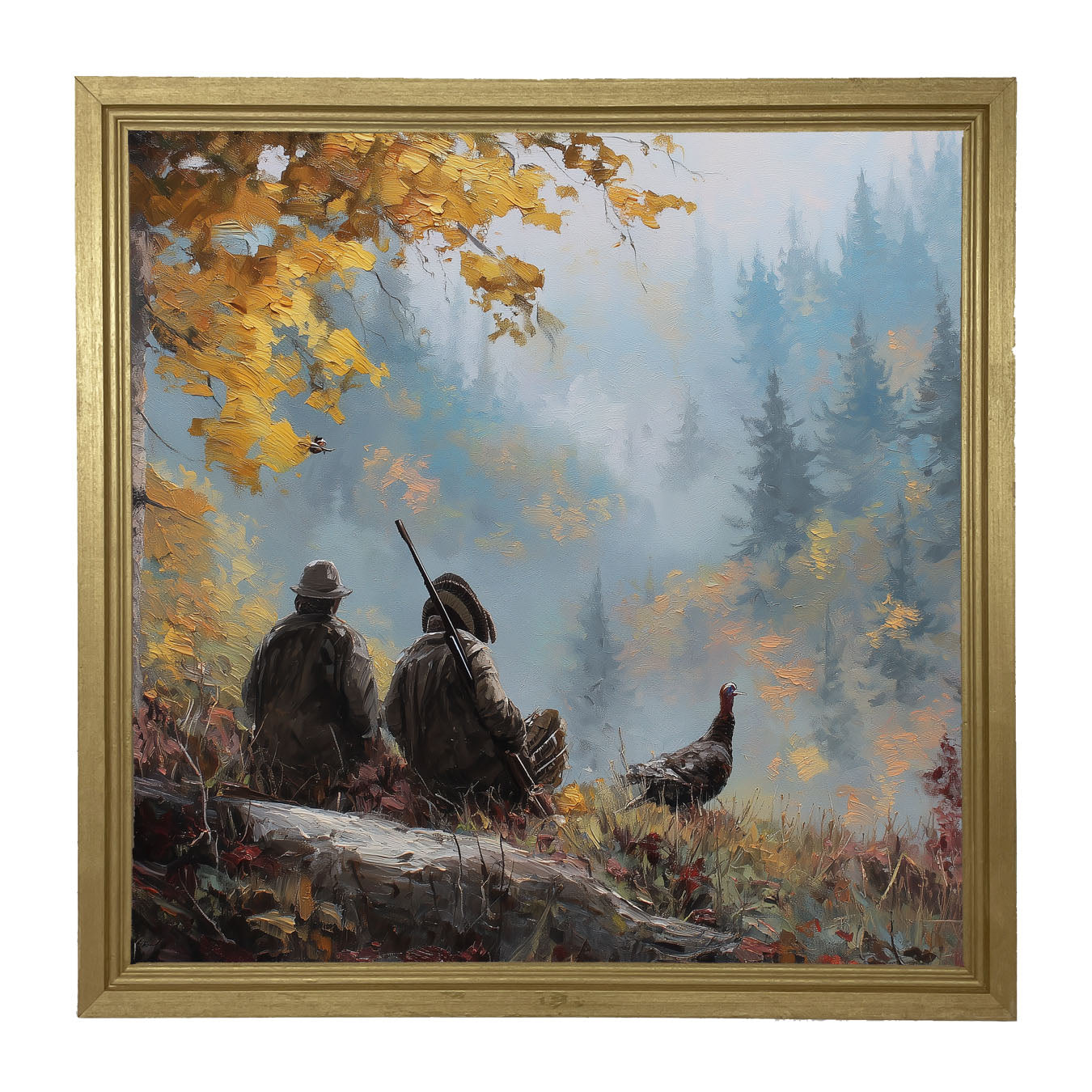 Hunting Season - Looking over the Valley - Framed Art