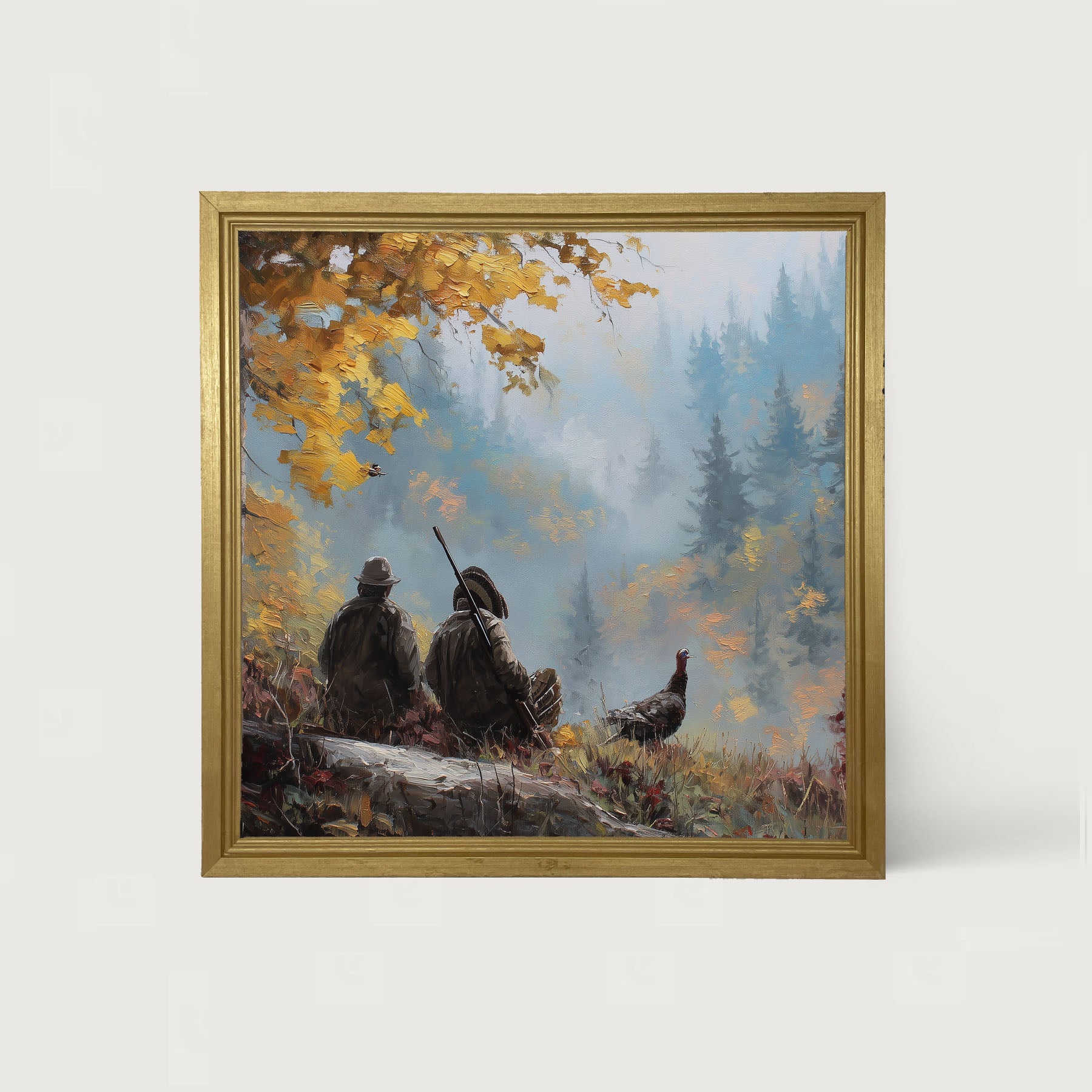 Hunting Season - Looking over the Valley - Framed Art