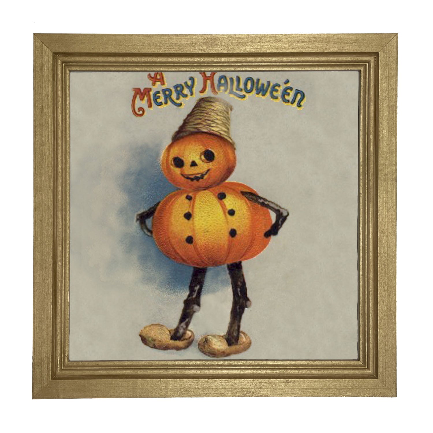 Pumpkin Boy - Framed art