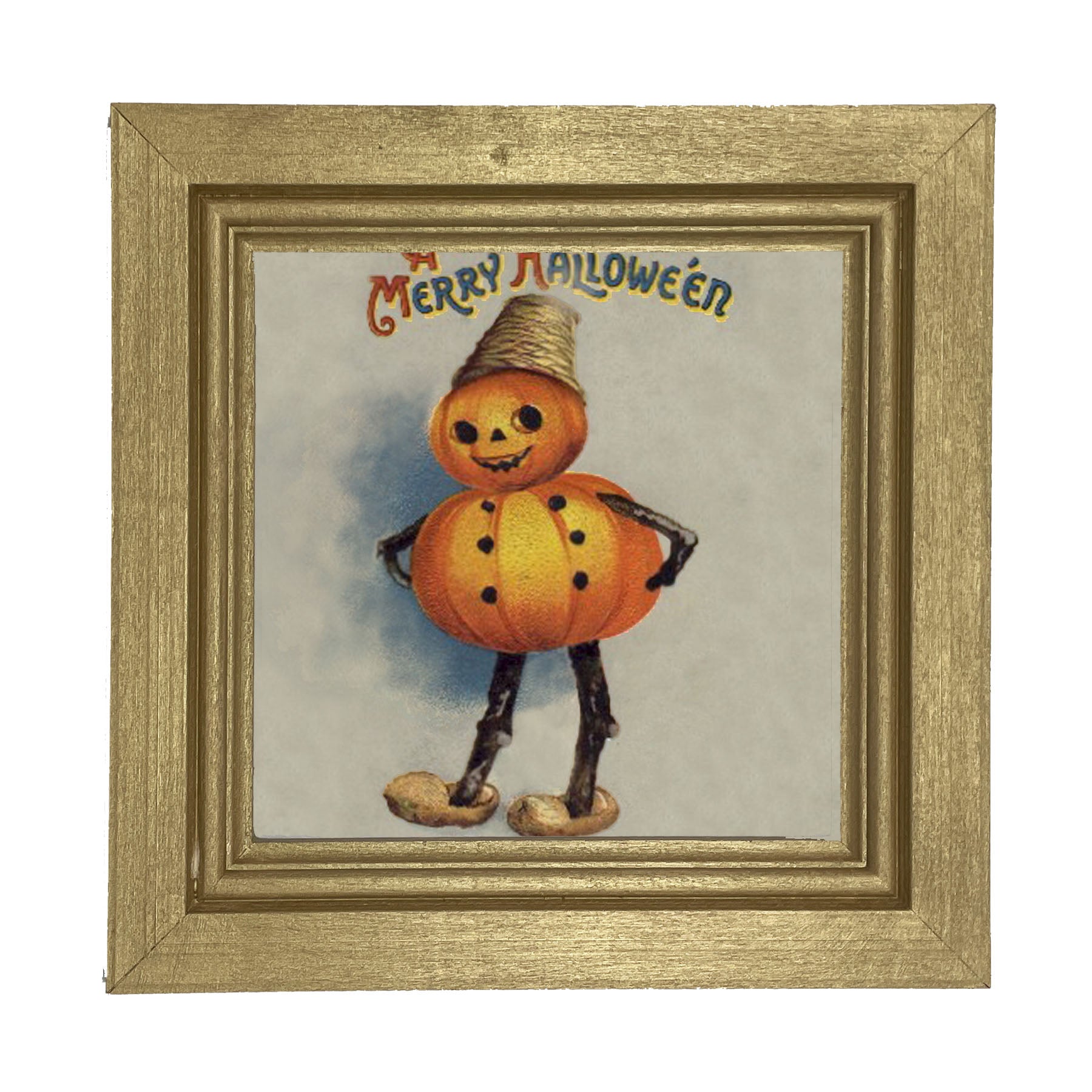 Pumpkin Boy - Framed art