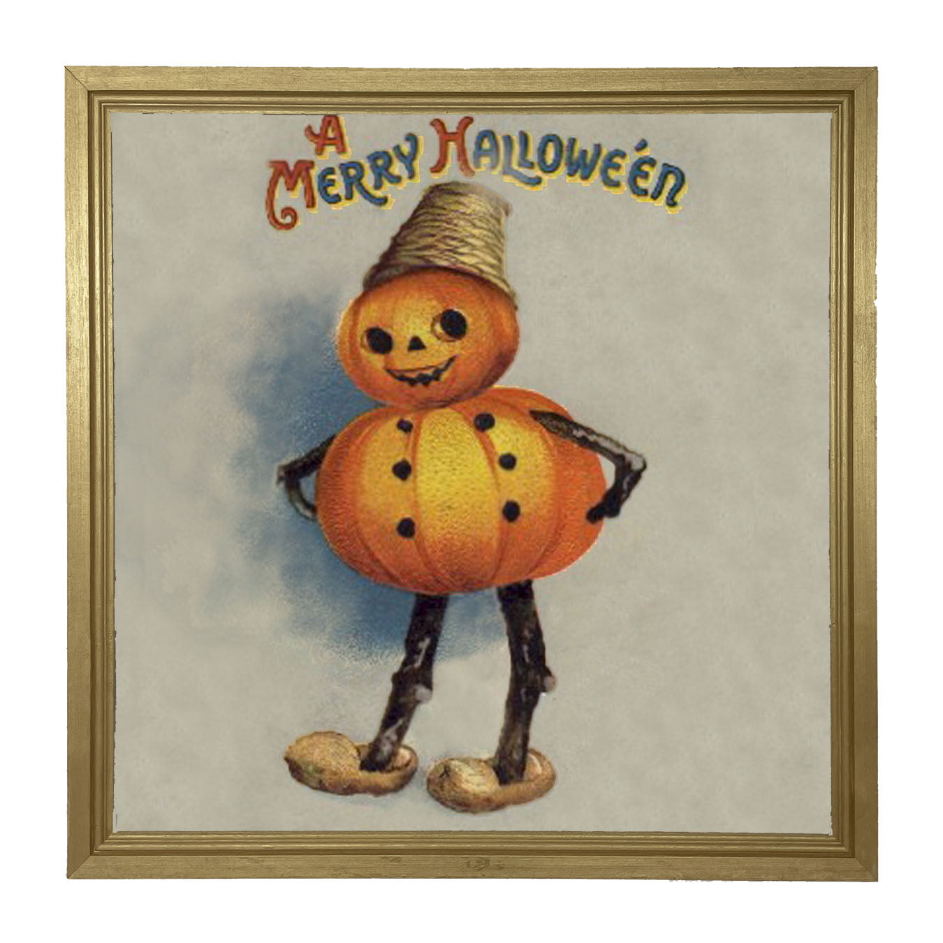 Pumpkin Boy - Framed art