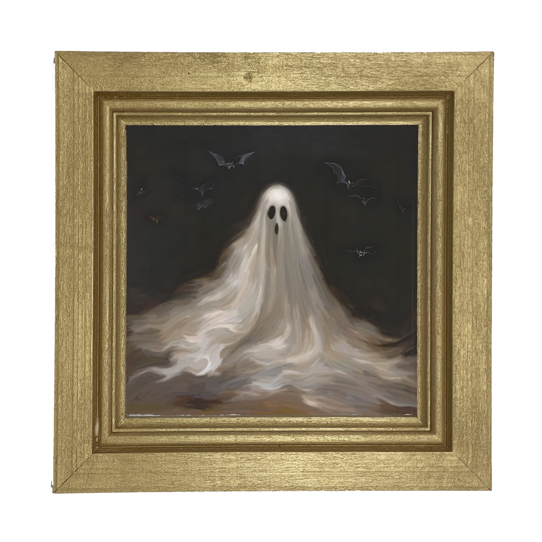 Ghost with Bats - Framed art