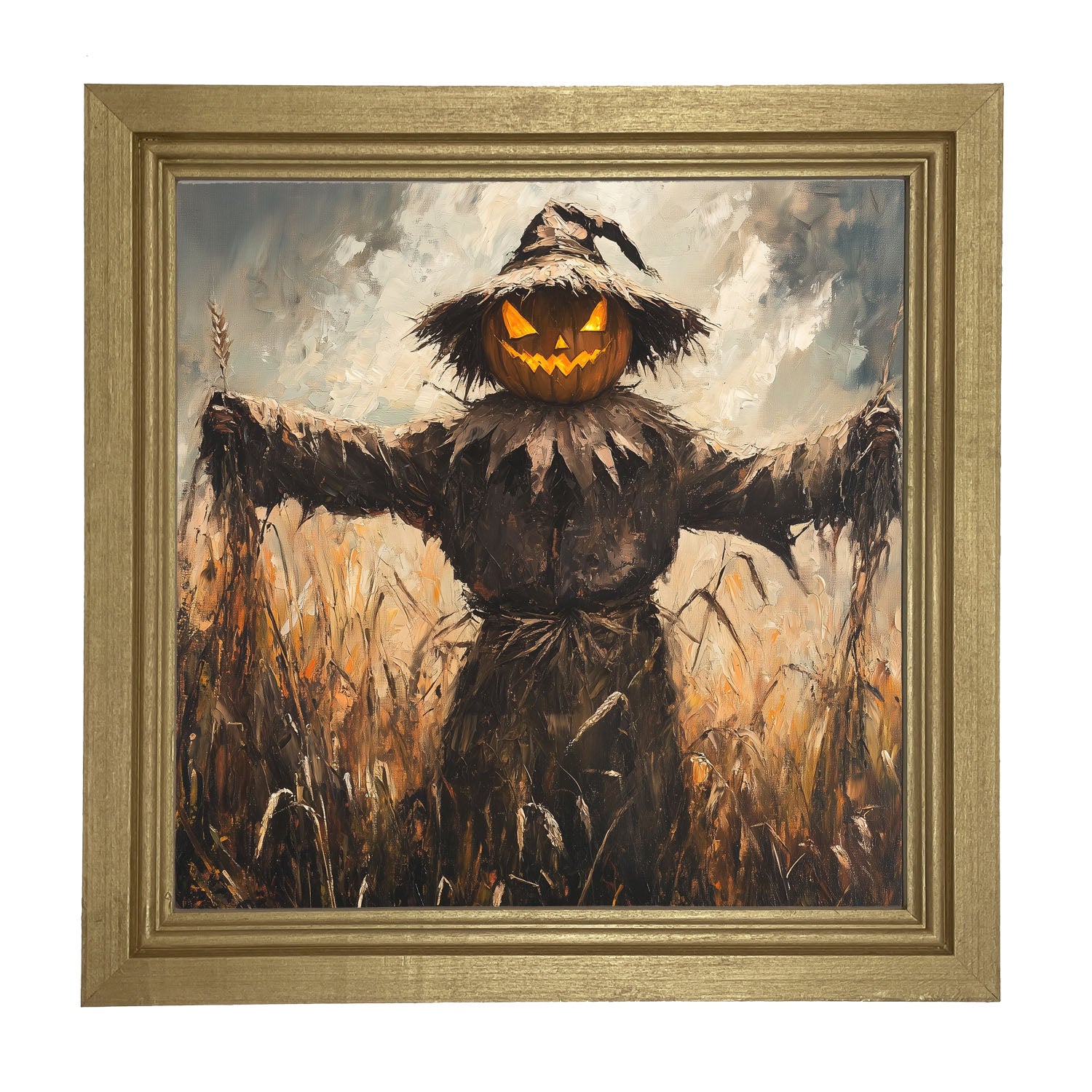 Halloween Scarecrow - Framed art