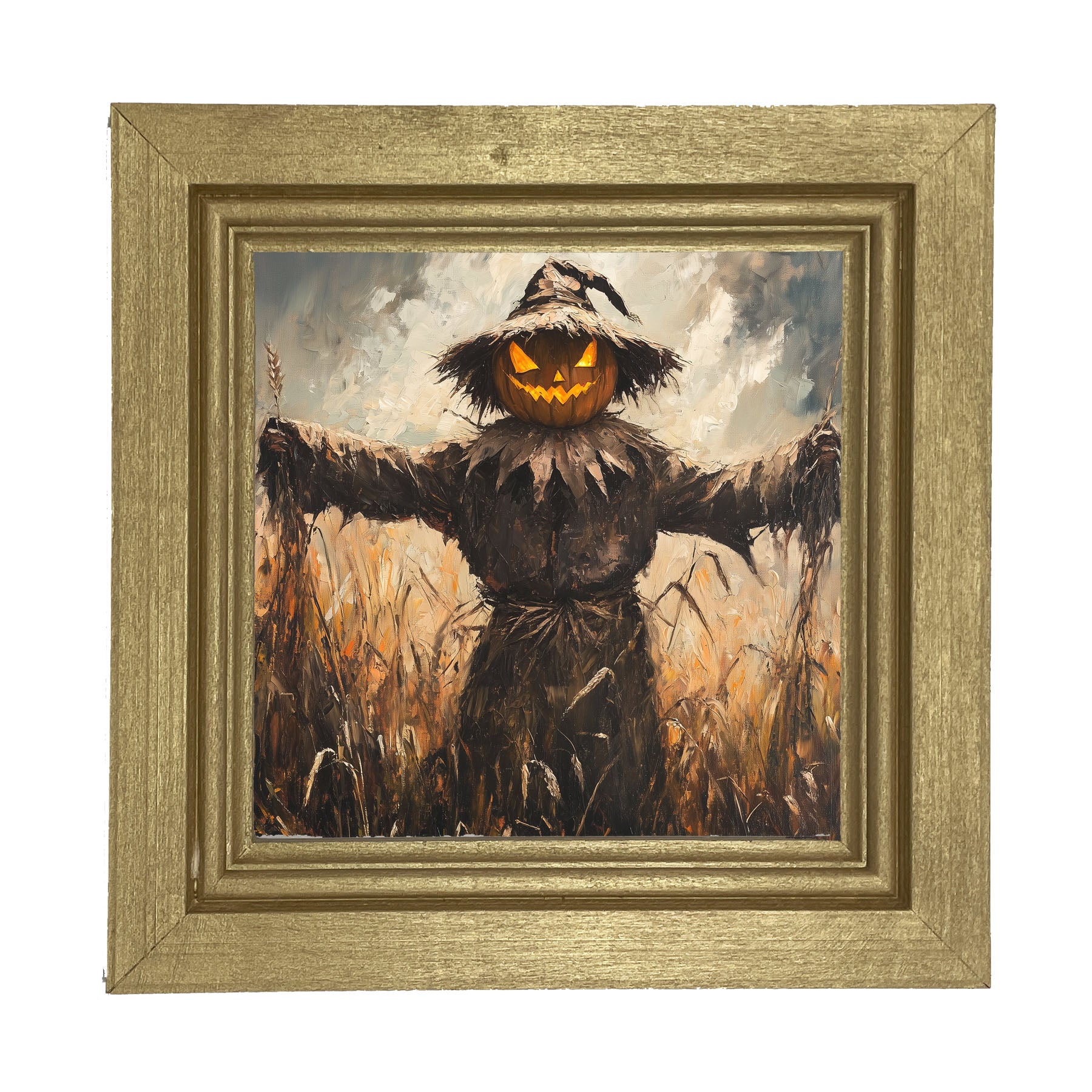 Halloween Scarecrow - Framed art
