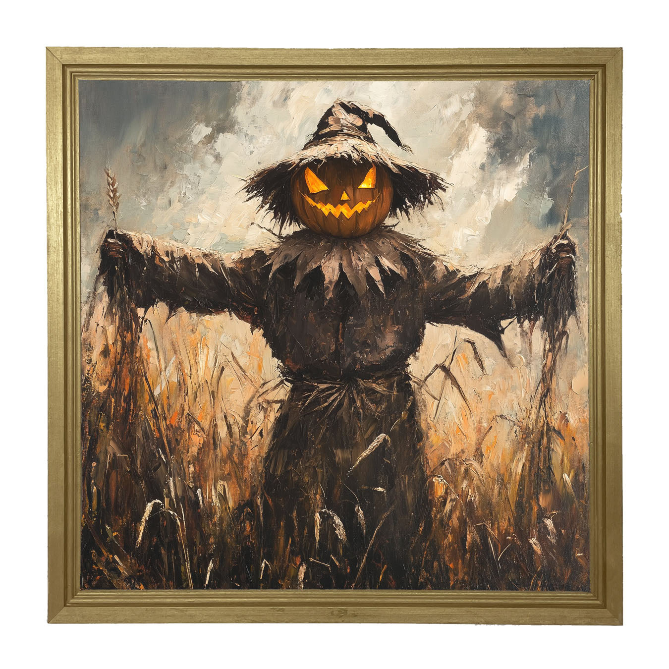 Halloween Scarecrow - Framed art