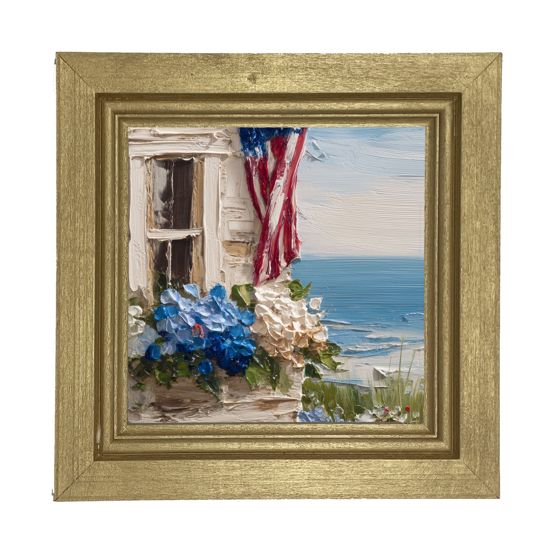 Fourth of July at the Beach House - Framed Art