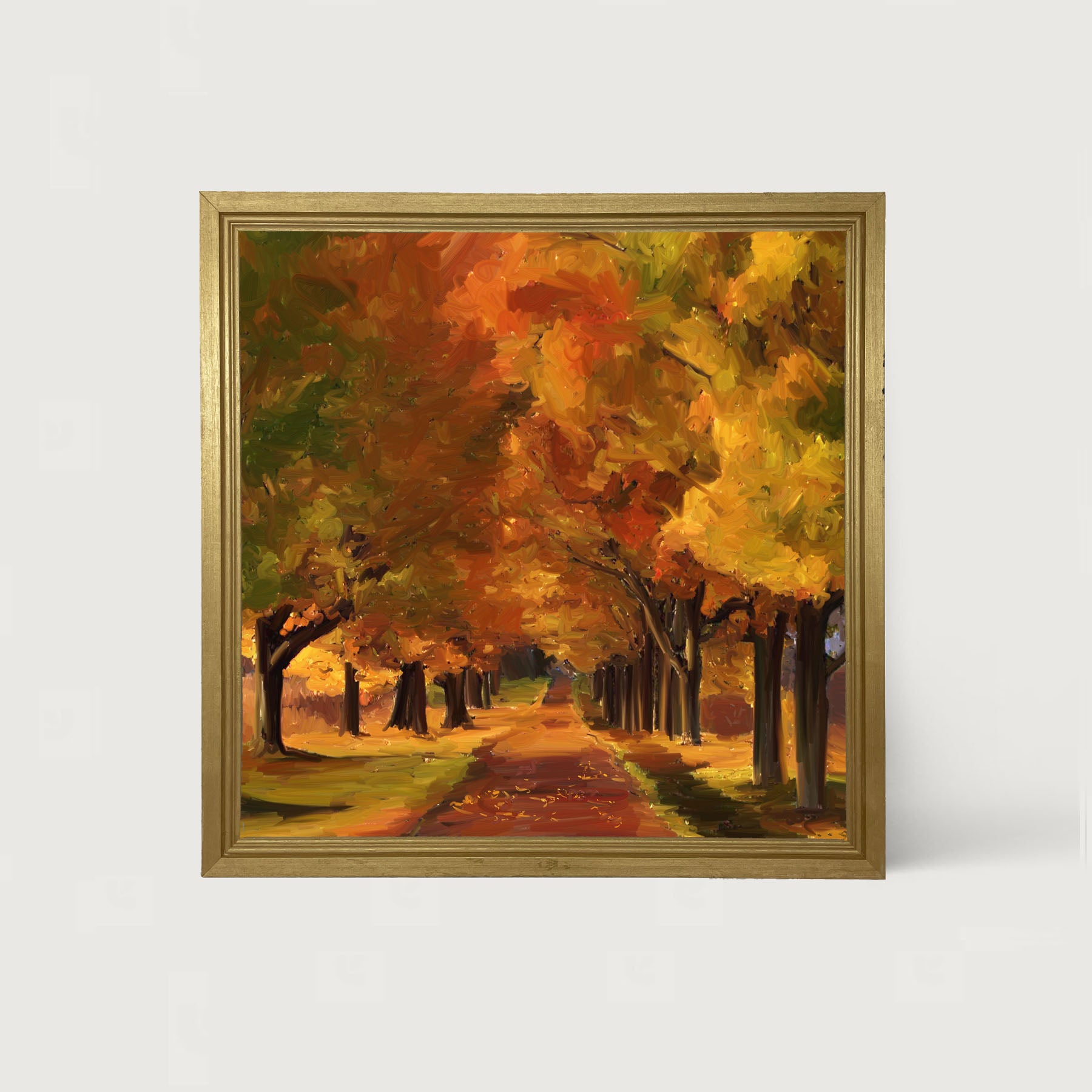 Autumn path - Framed Art