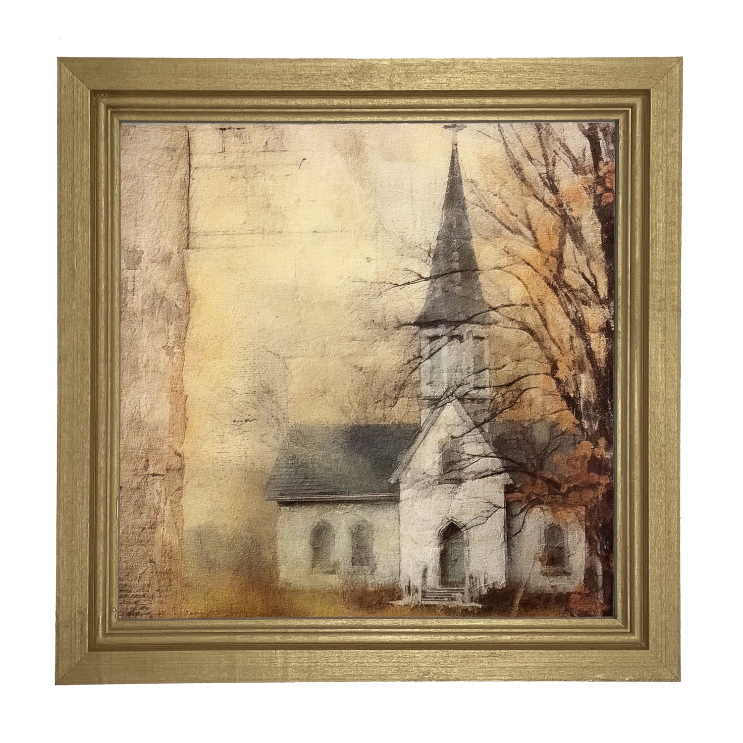 Autumn Church 1 - Framed Art
