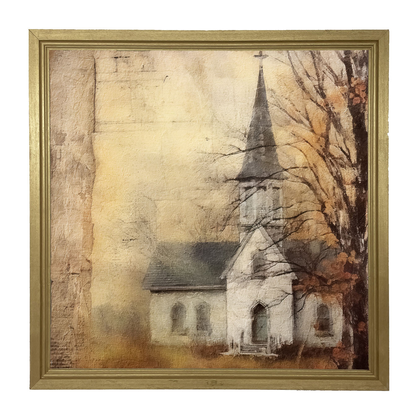 Autumn Church 1 - Framed Art