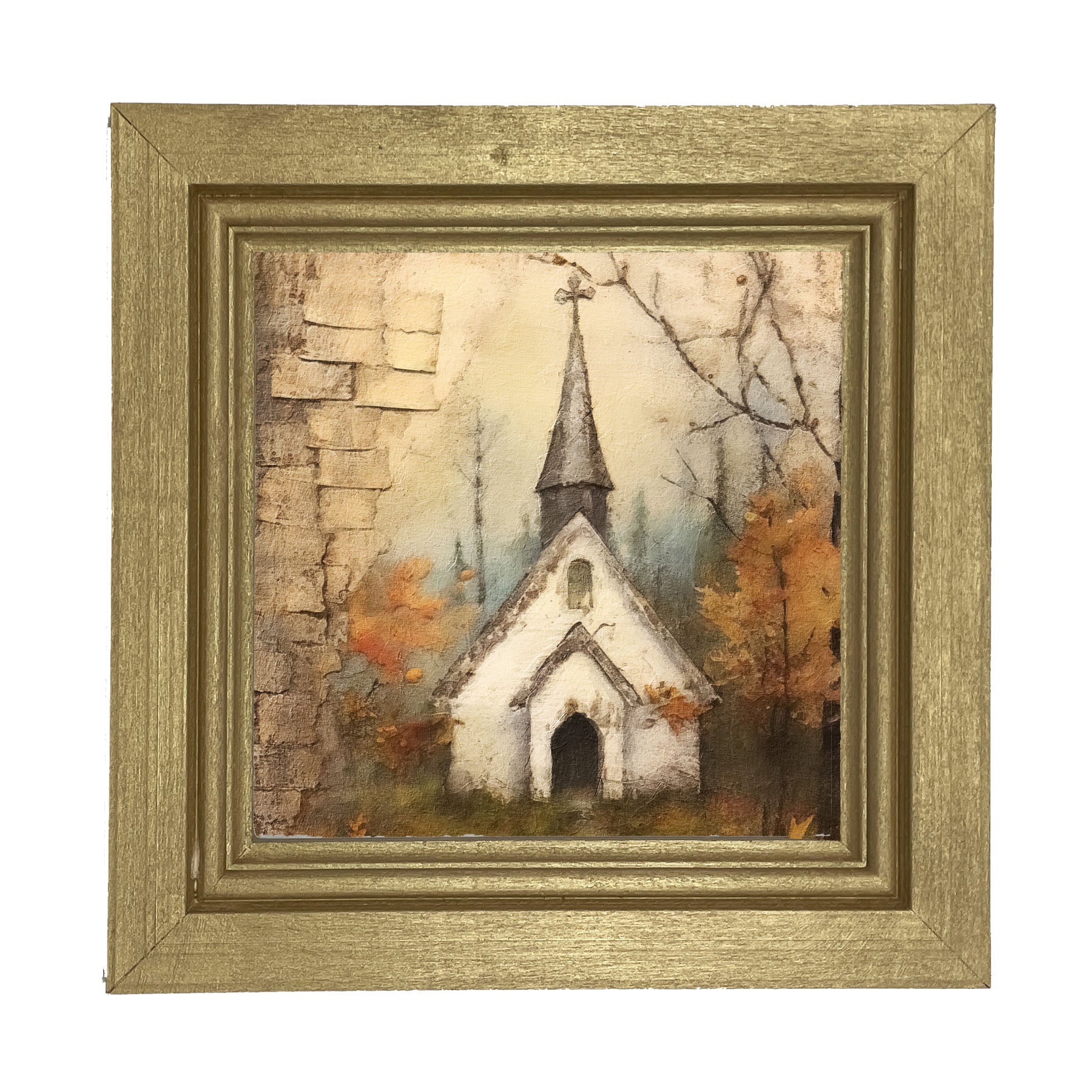Autumn Church 2 - Framed Art