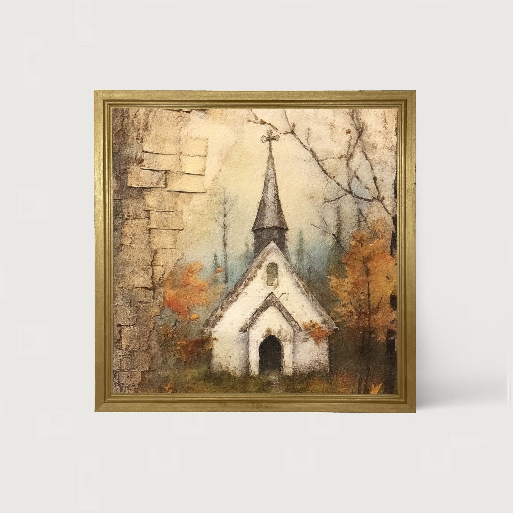 Autumn Church 2 - Framed Art