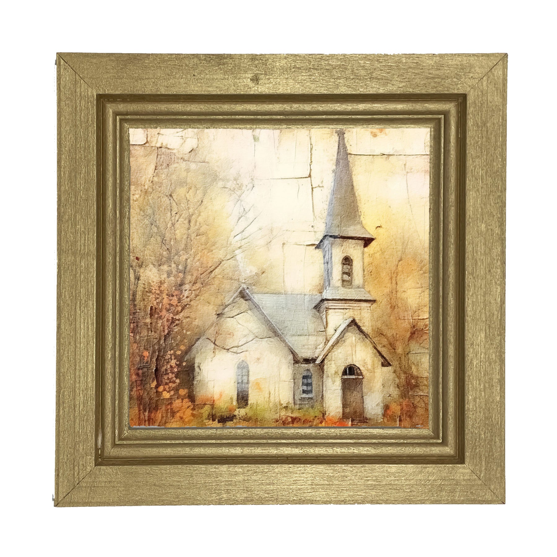 Autumn Church 5 - Framed Art