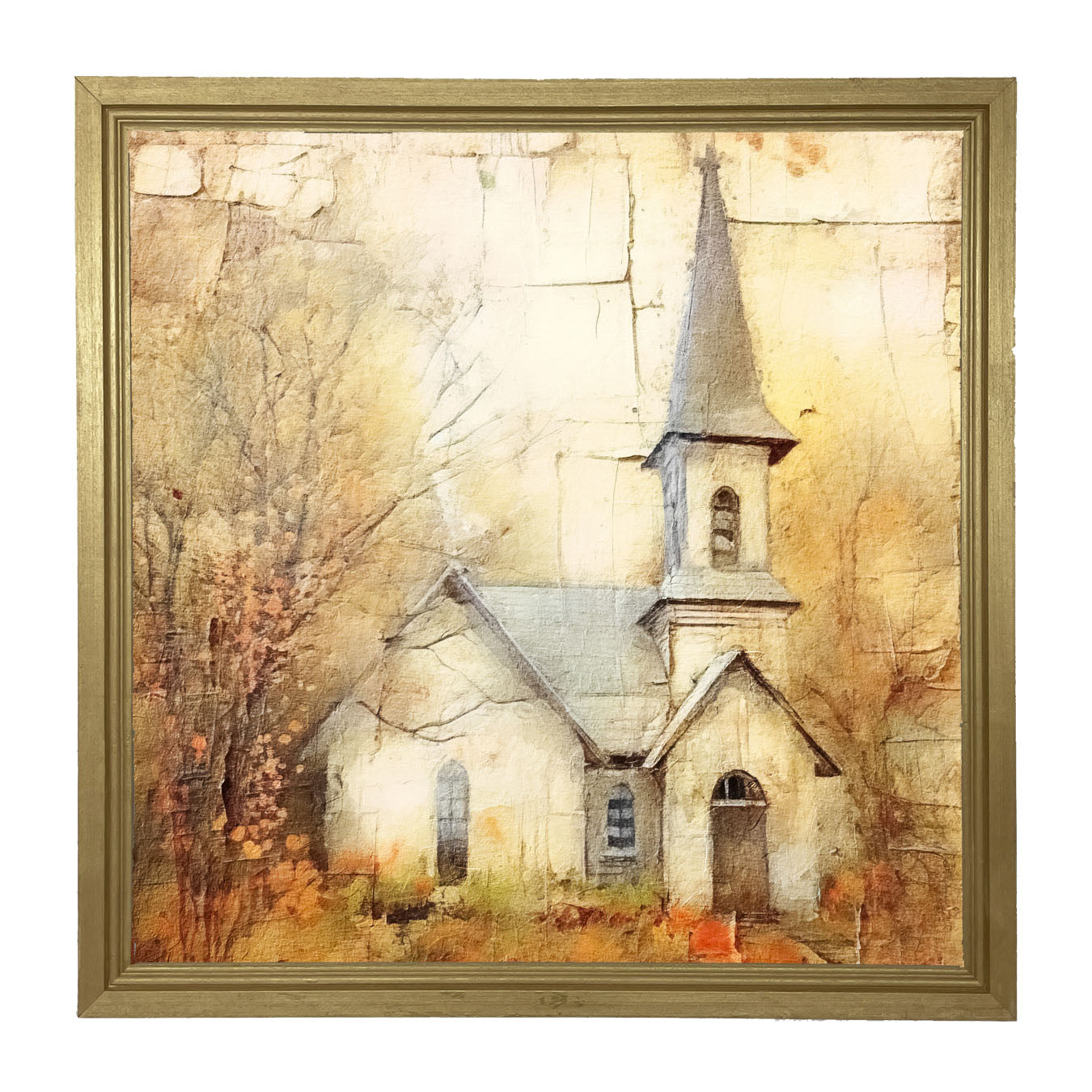 Autumn Church 5 - Framed Art
