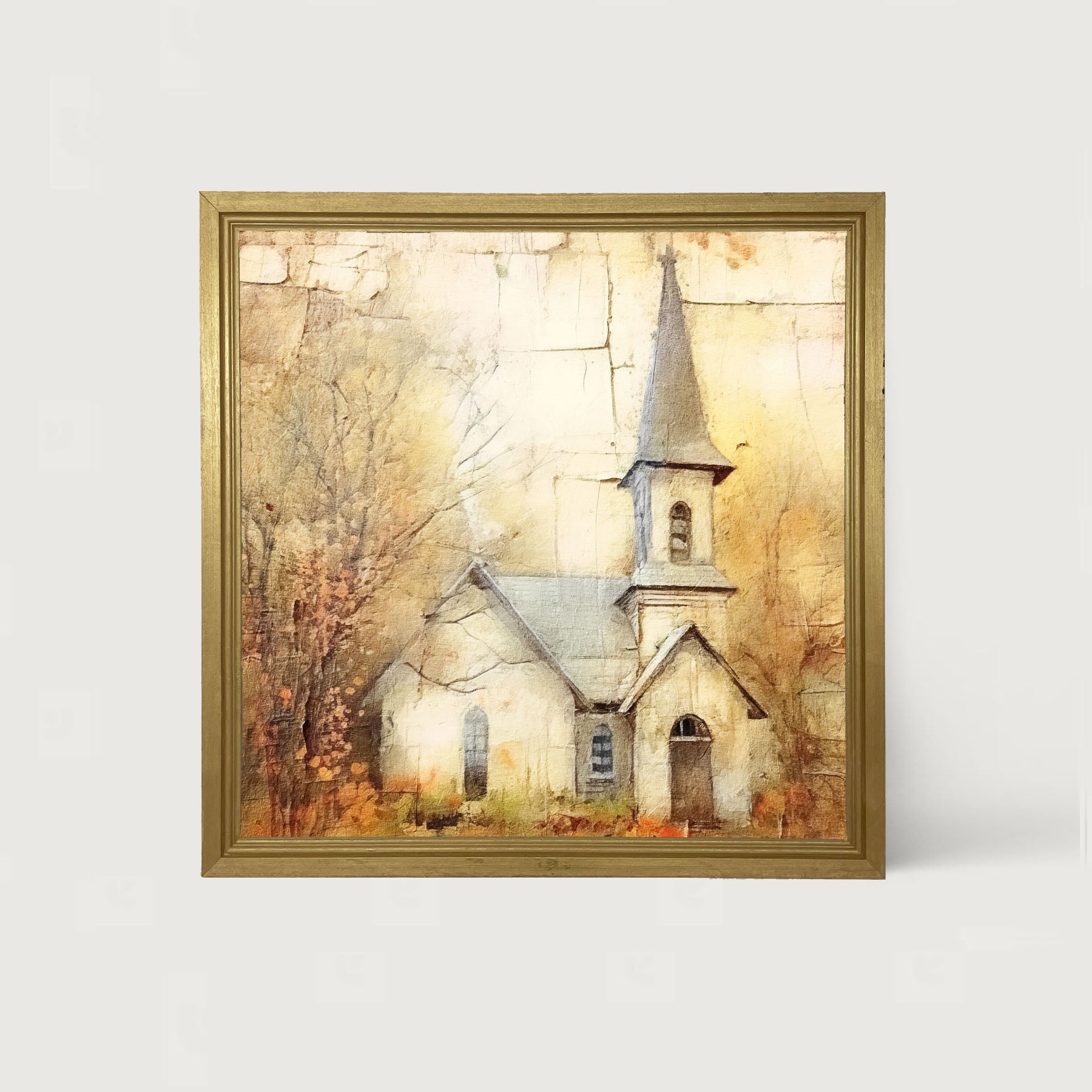 Autumn Church 5 - Framed Art