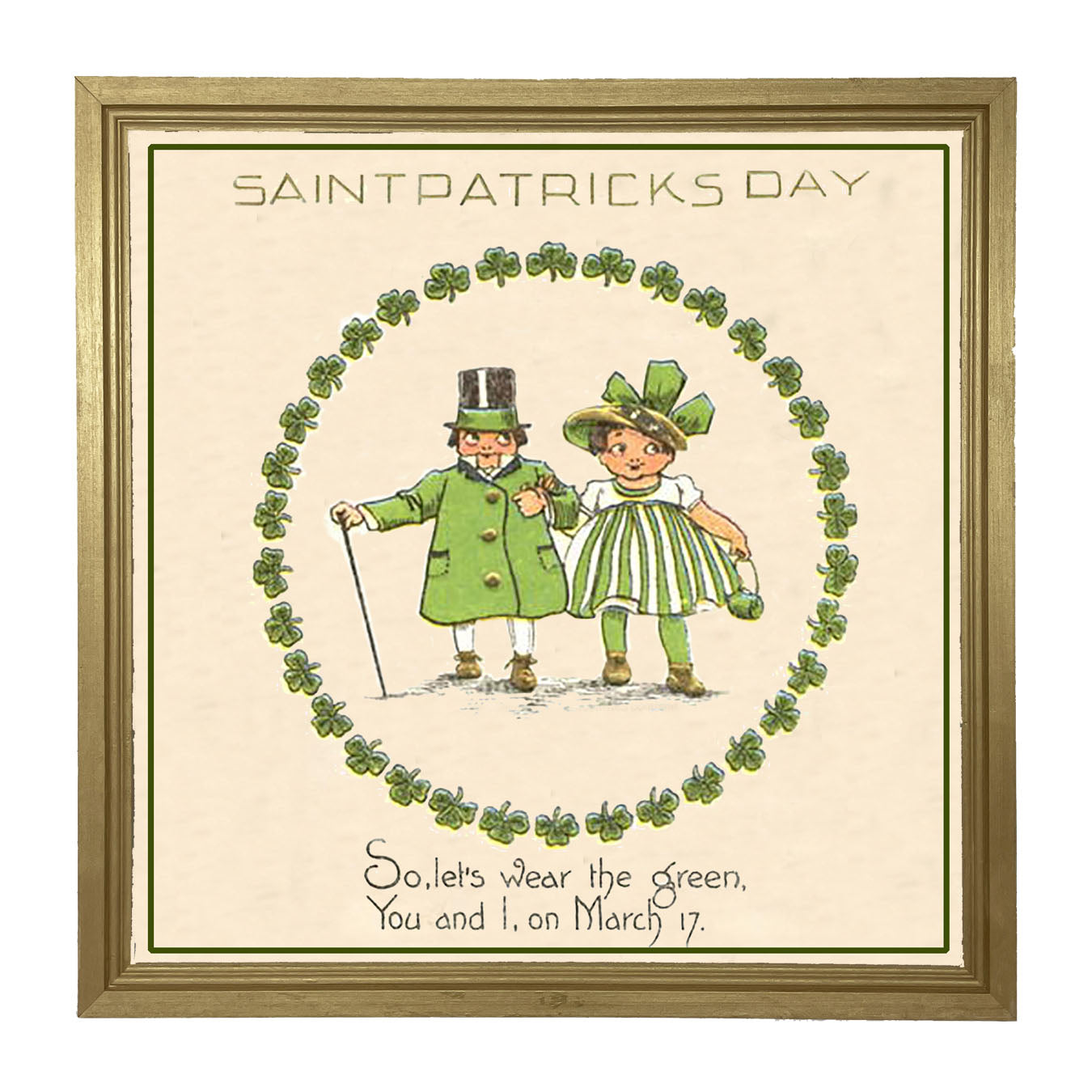 Wear Green on St. Patrick's Day - Framed Art
