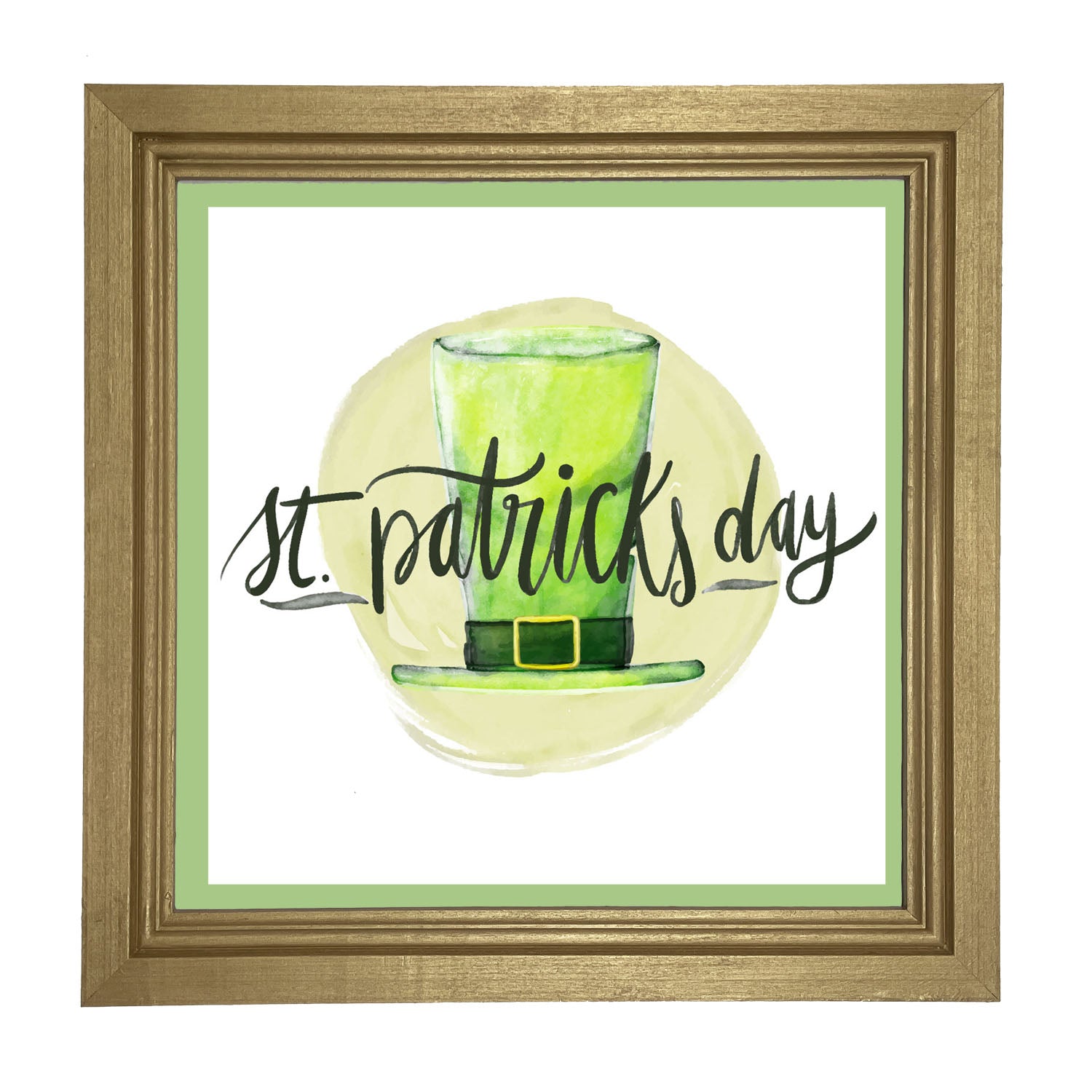 St. Patrick's Day Top Hat - Framed art