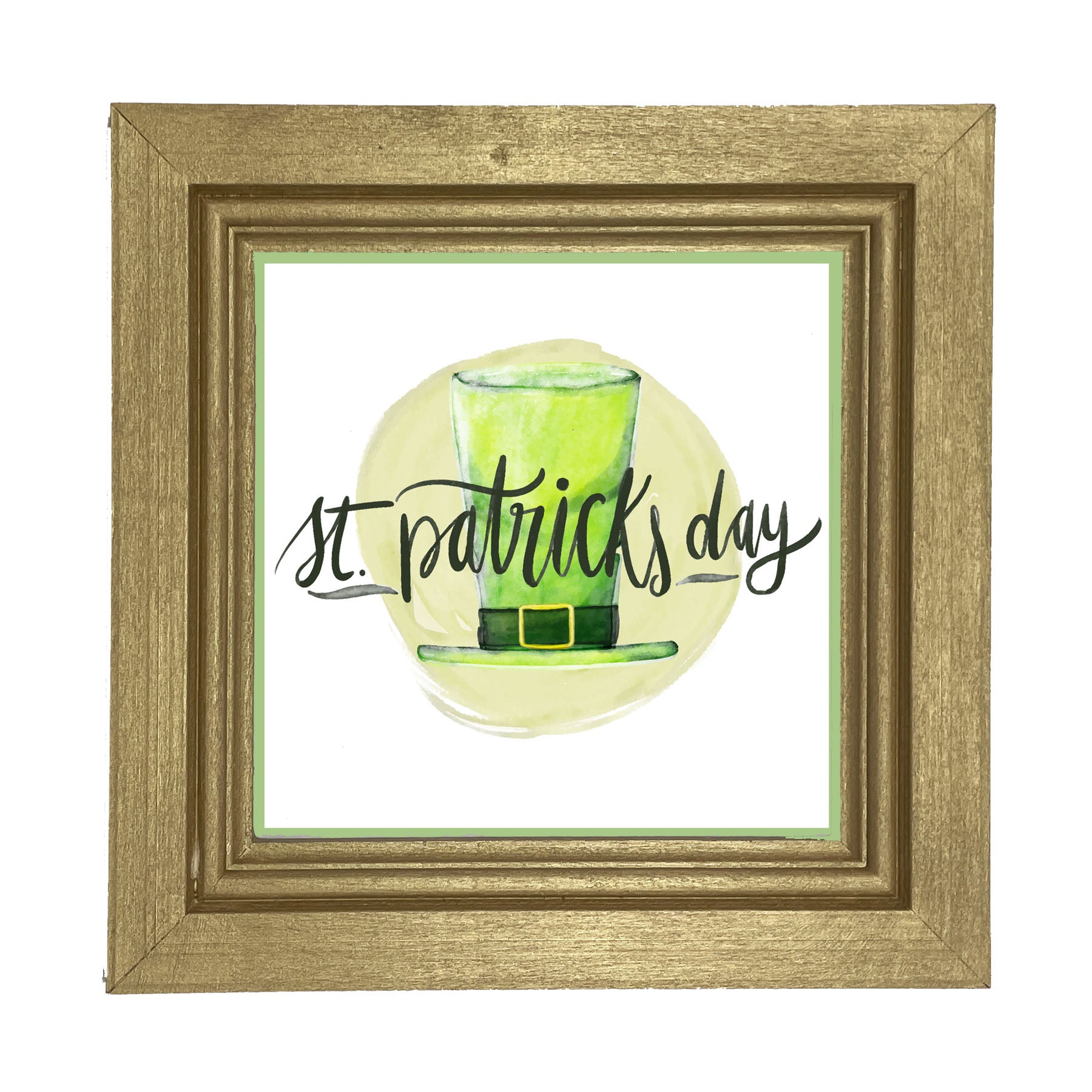St. Patrick's Day Top Hat - Framed art