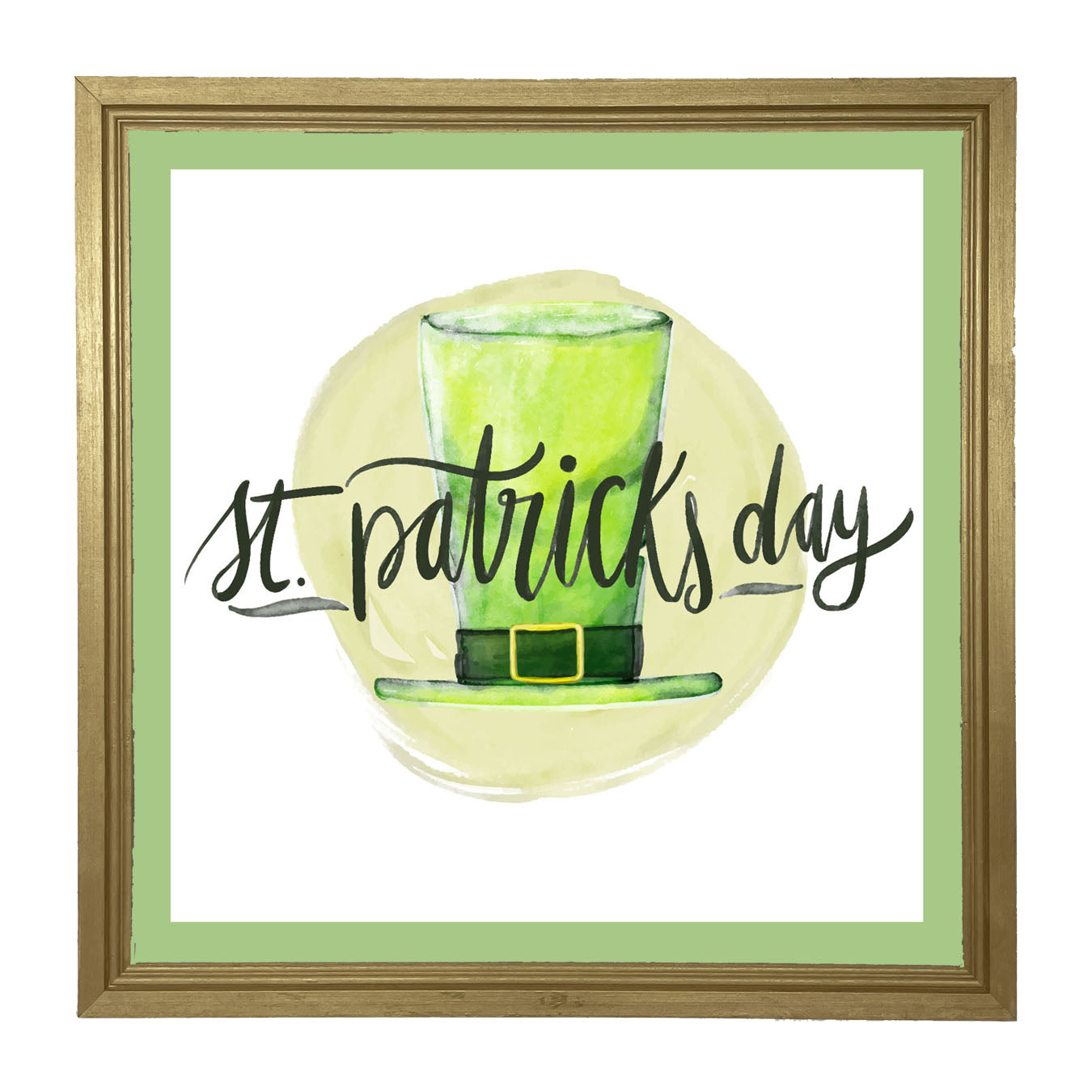 St. Patrick's Day Top Hat - Framed art