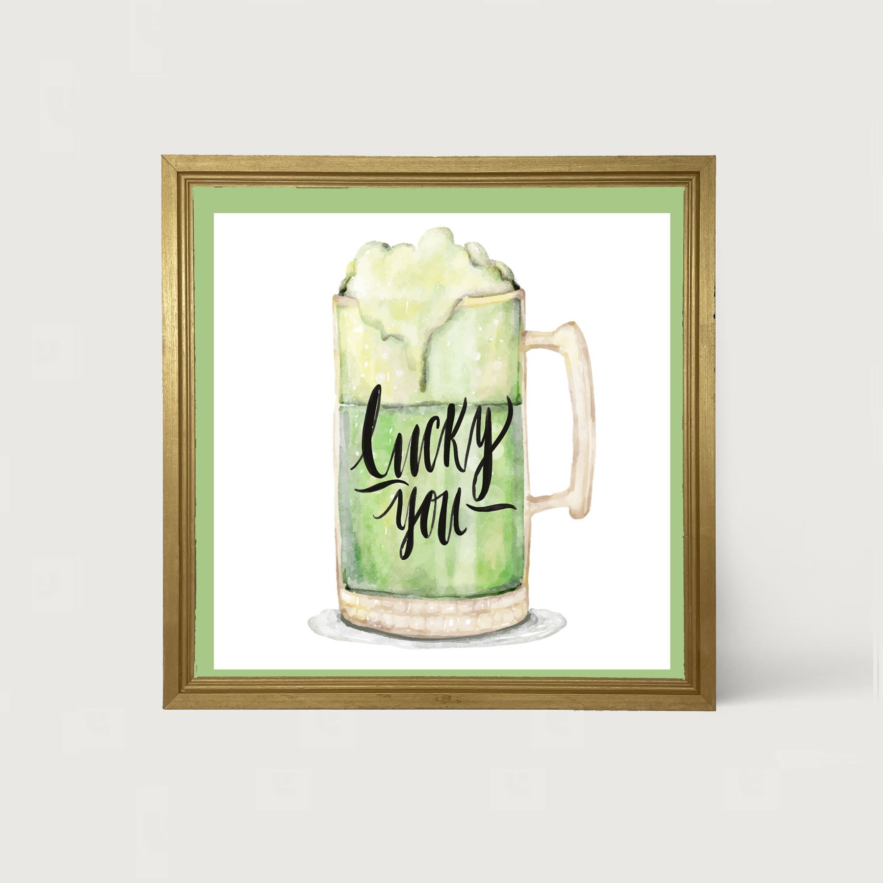 St. Patrick's Day Green Beer - Framed art
