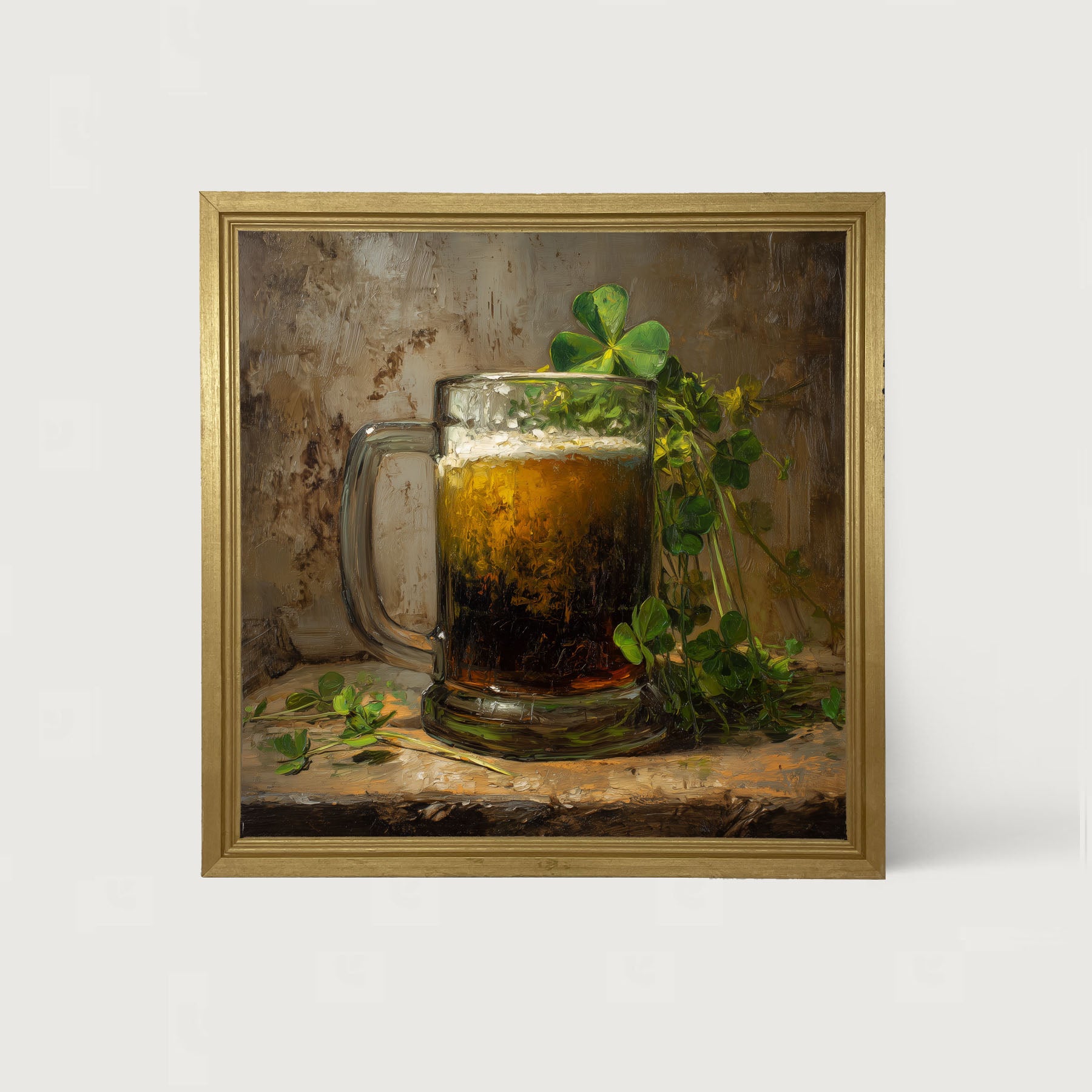 St. Patrick's - Mug of Beer - Framed Art