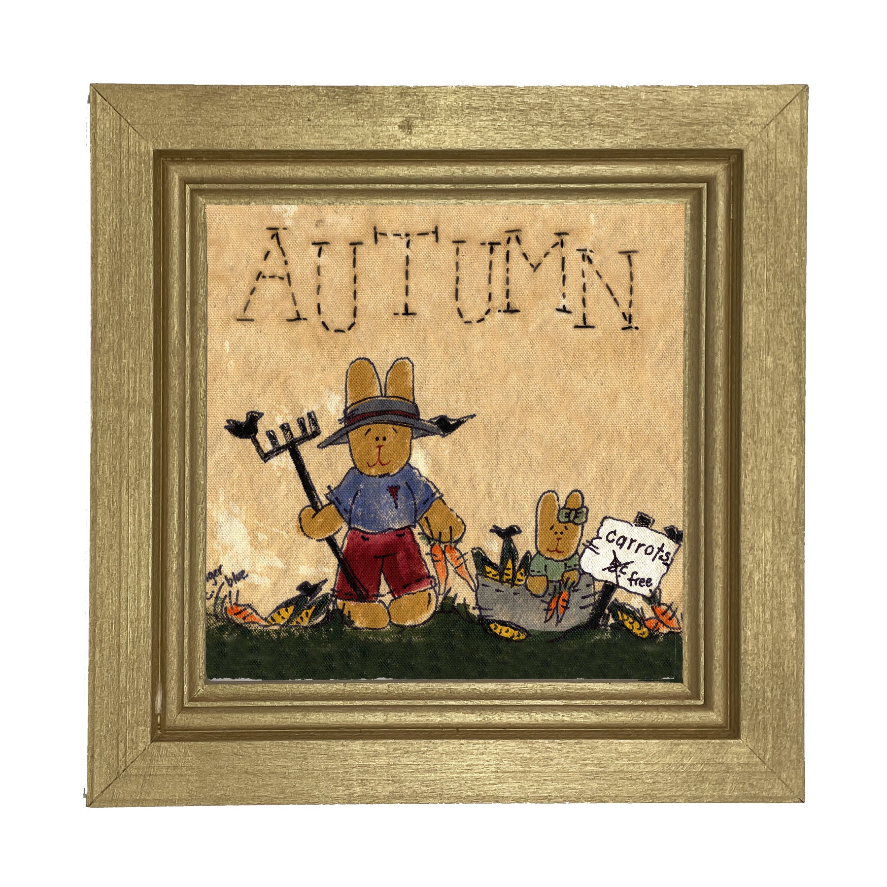 Autumn Bunny - Framed art
