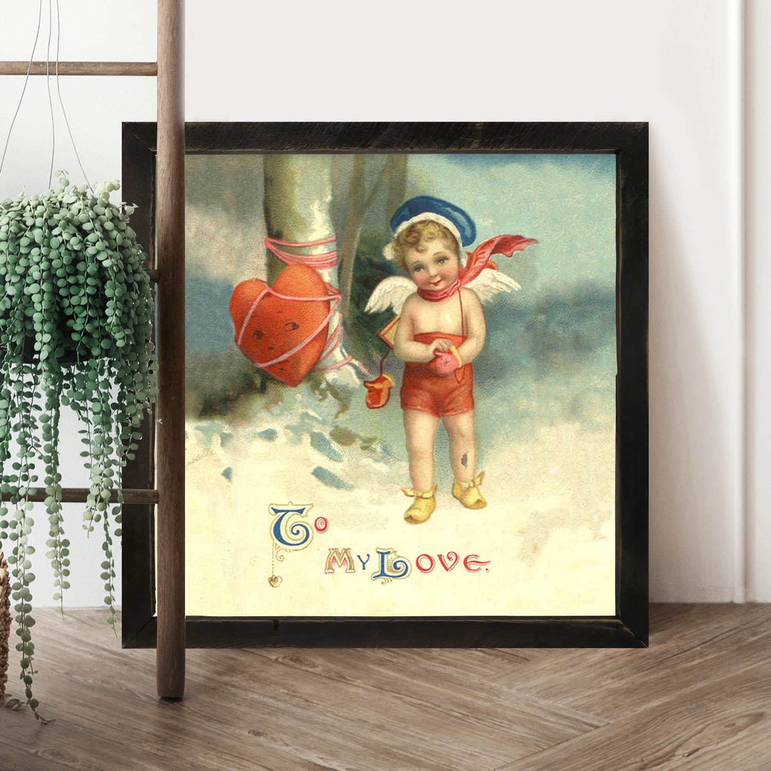 Cupid with Heart Wrapped