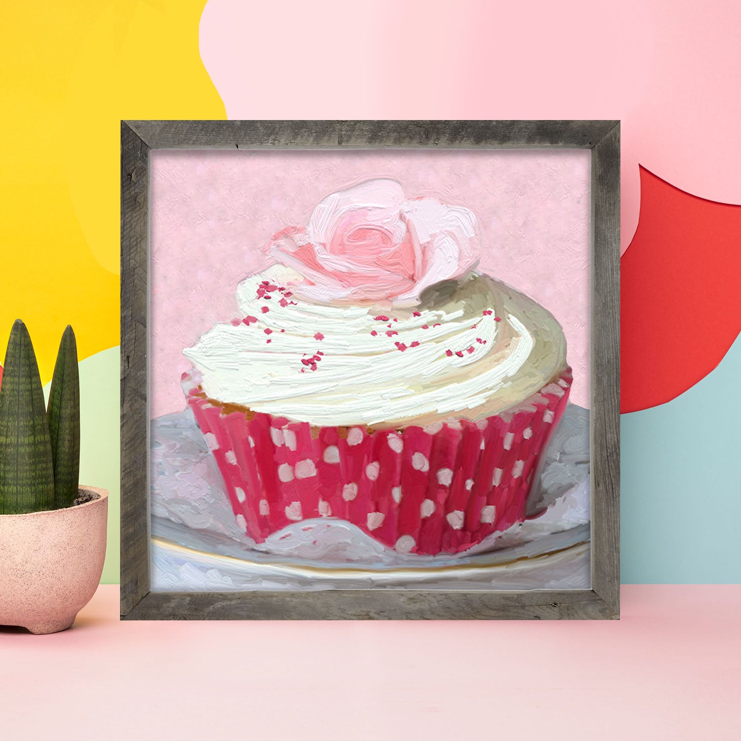 Light Pink Rose Cupcake