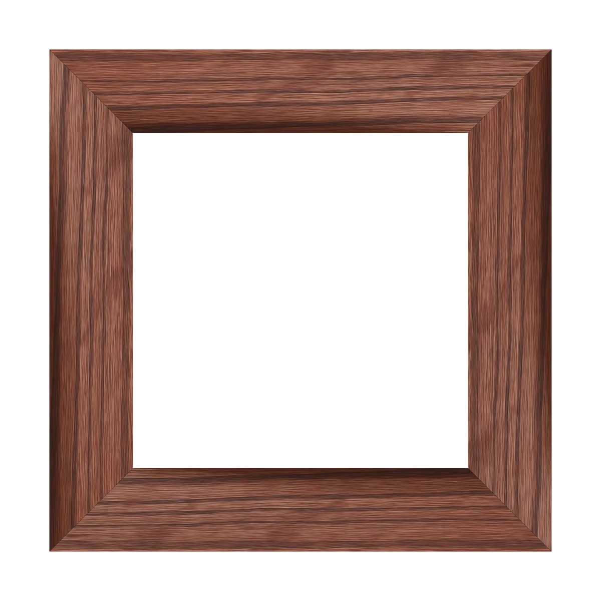 Modern magnet frame, S 9 x 9 inches, Walnut stain, 1.5-inch molding