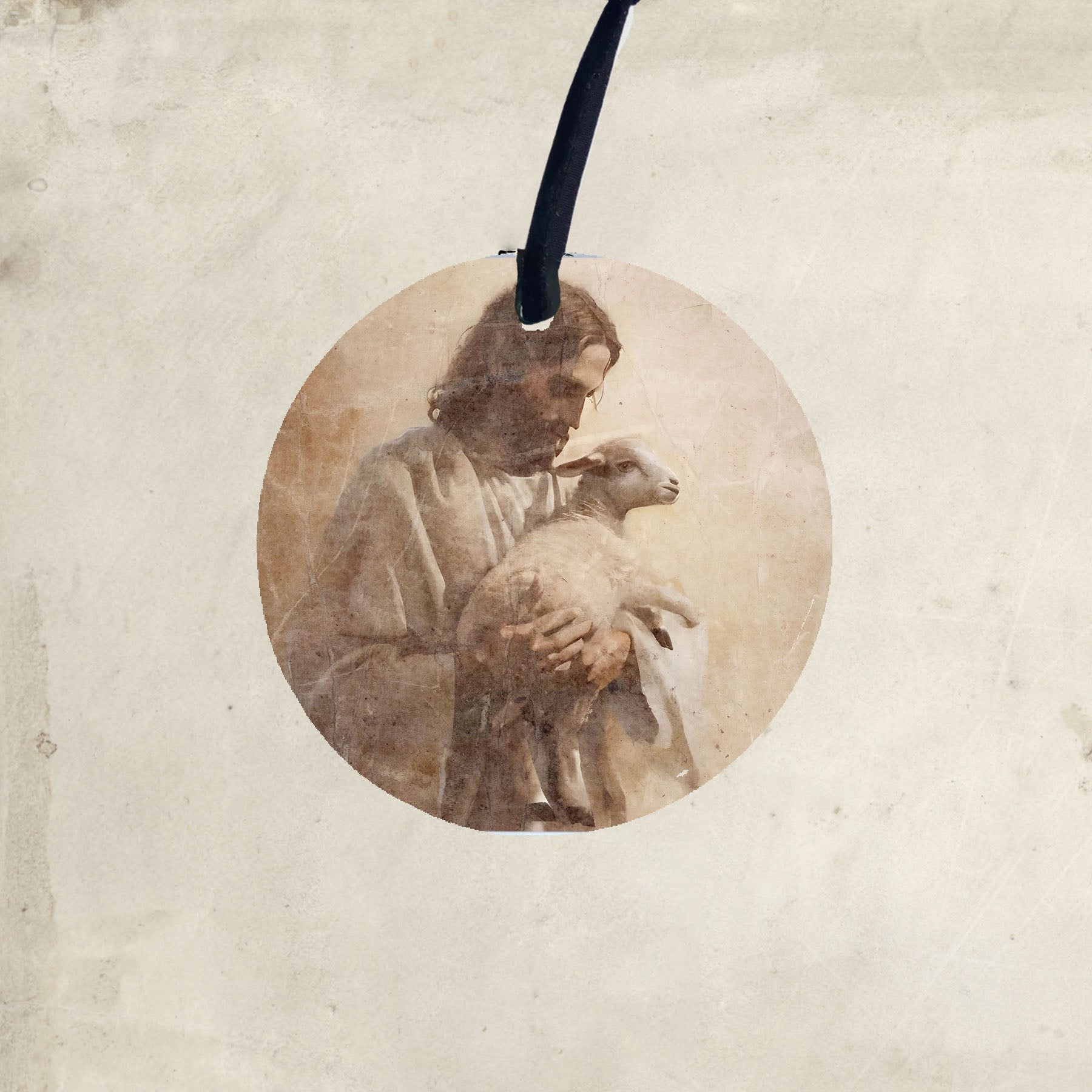 Jesus with a lamb - Ornament