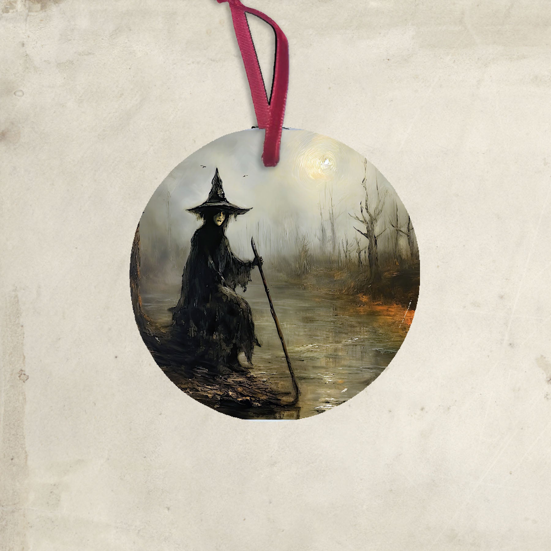Witch on a path - Ornament