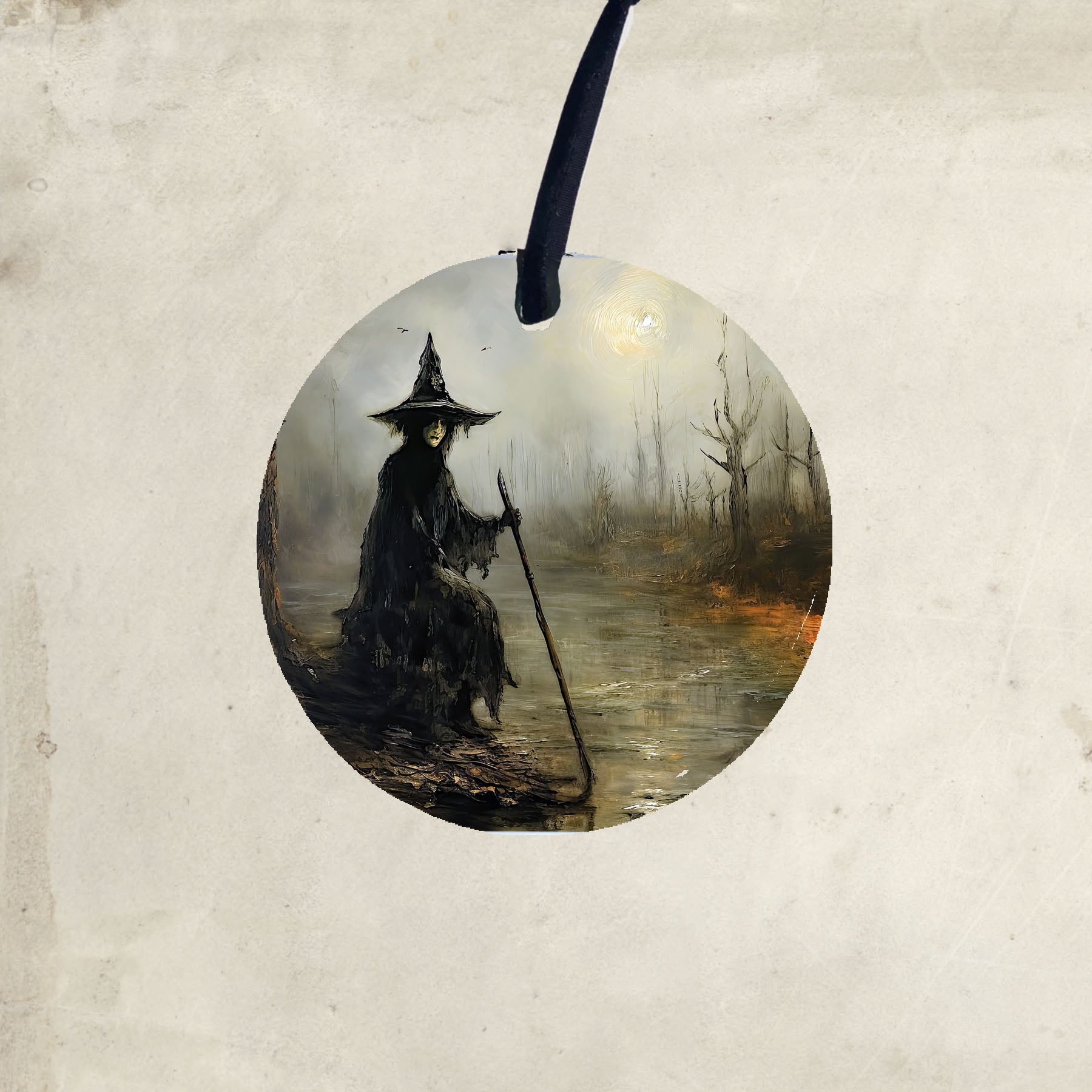 Witch on a path - Ornament