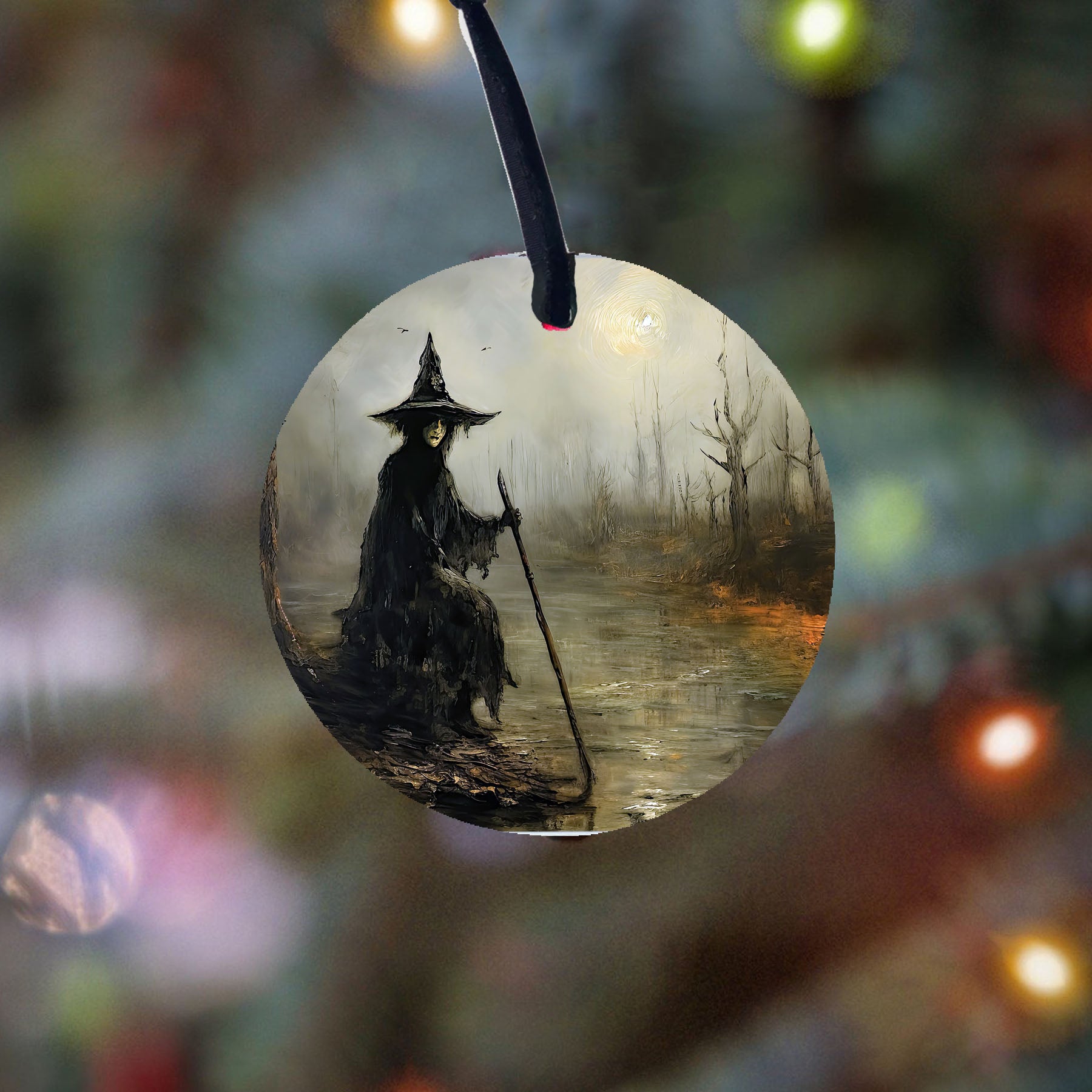 Witch on a path - Ornament