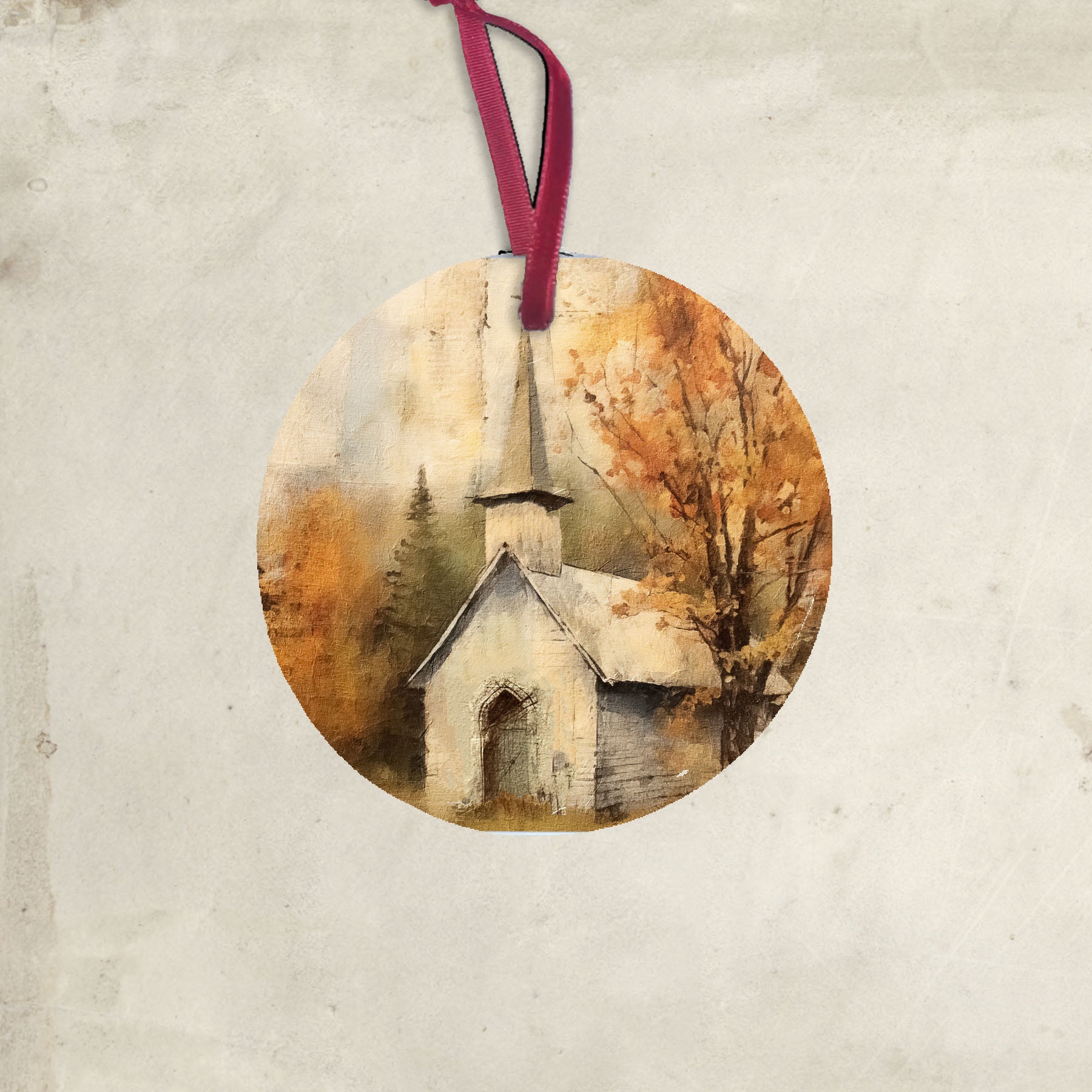 Autumn Church 4 - Ornament