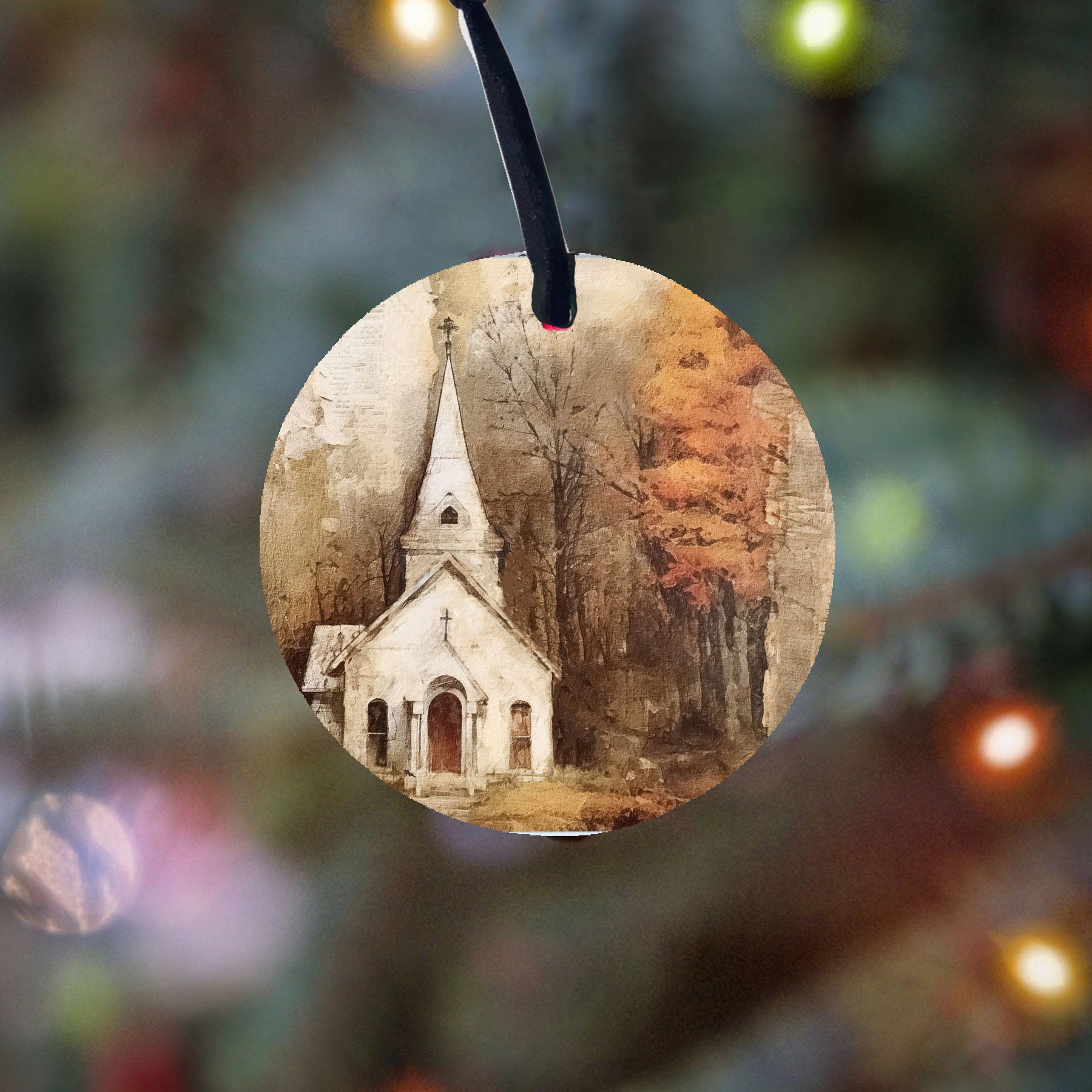 Autumn Church 6 - Ornament