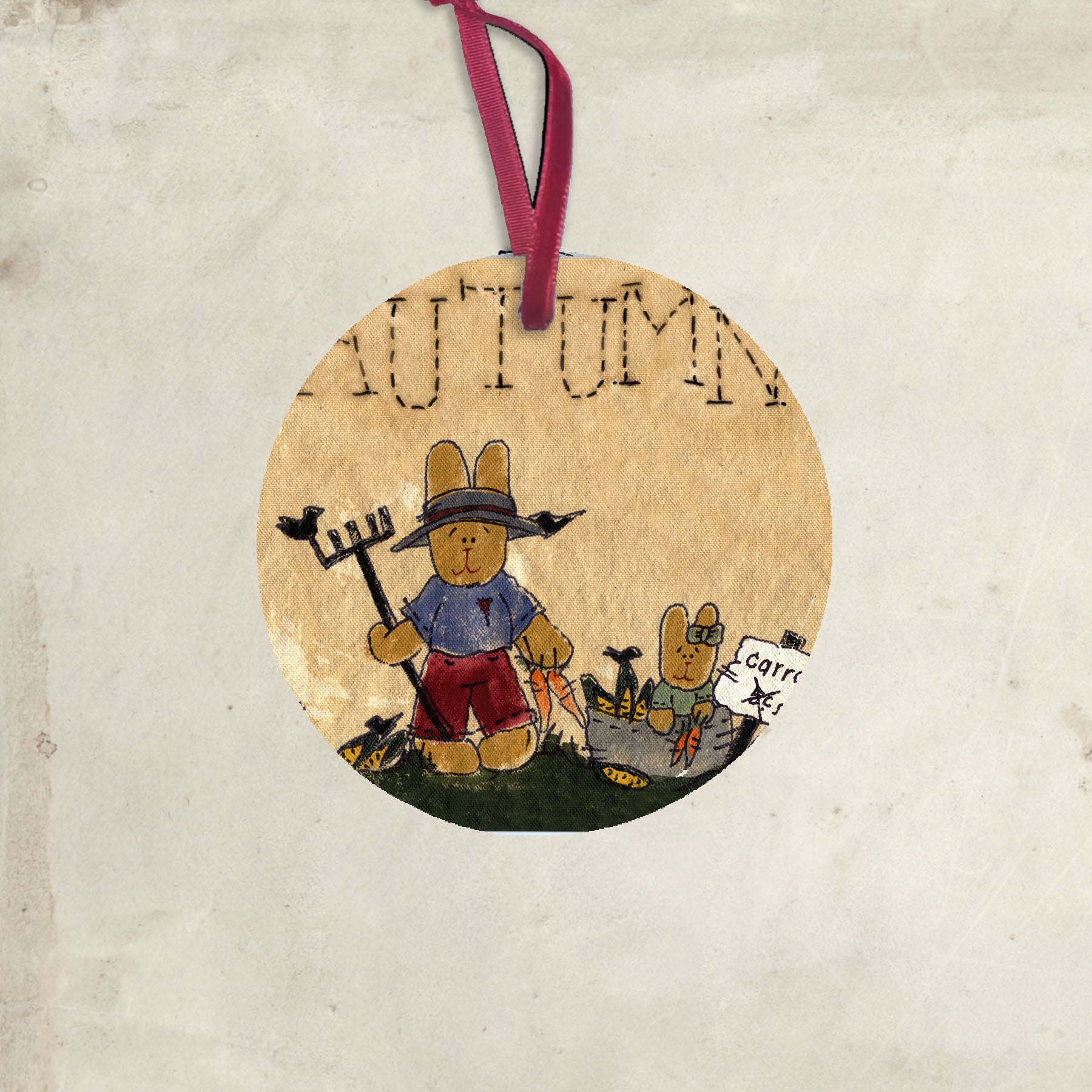 Autumn Bunny - Ornament