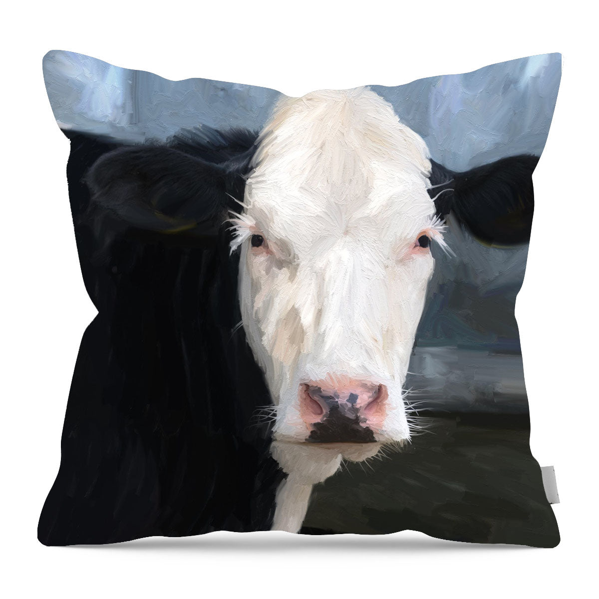 Holstein cow portrait - Pillow