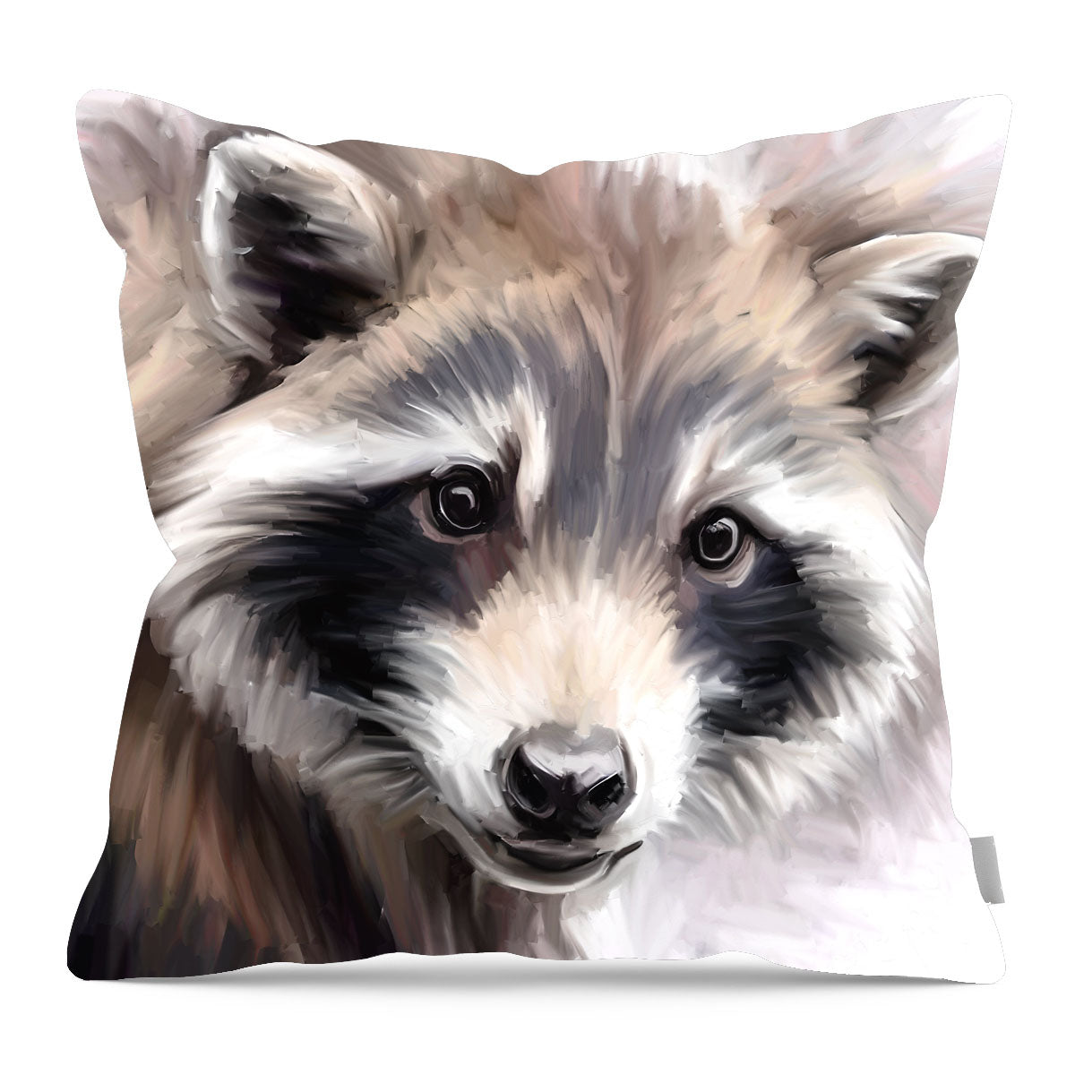 Raccoon Portrait - Pillow