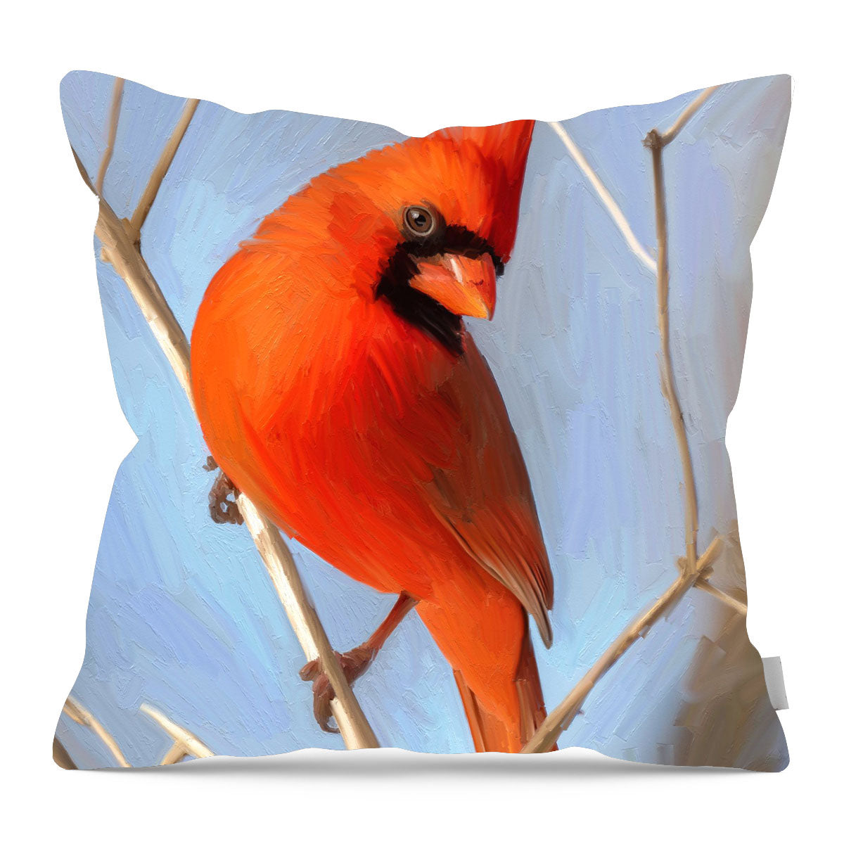 Bright Red Cardinal - Pillow
