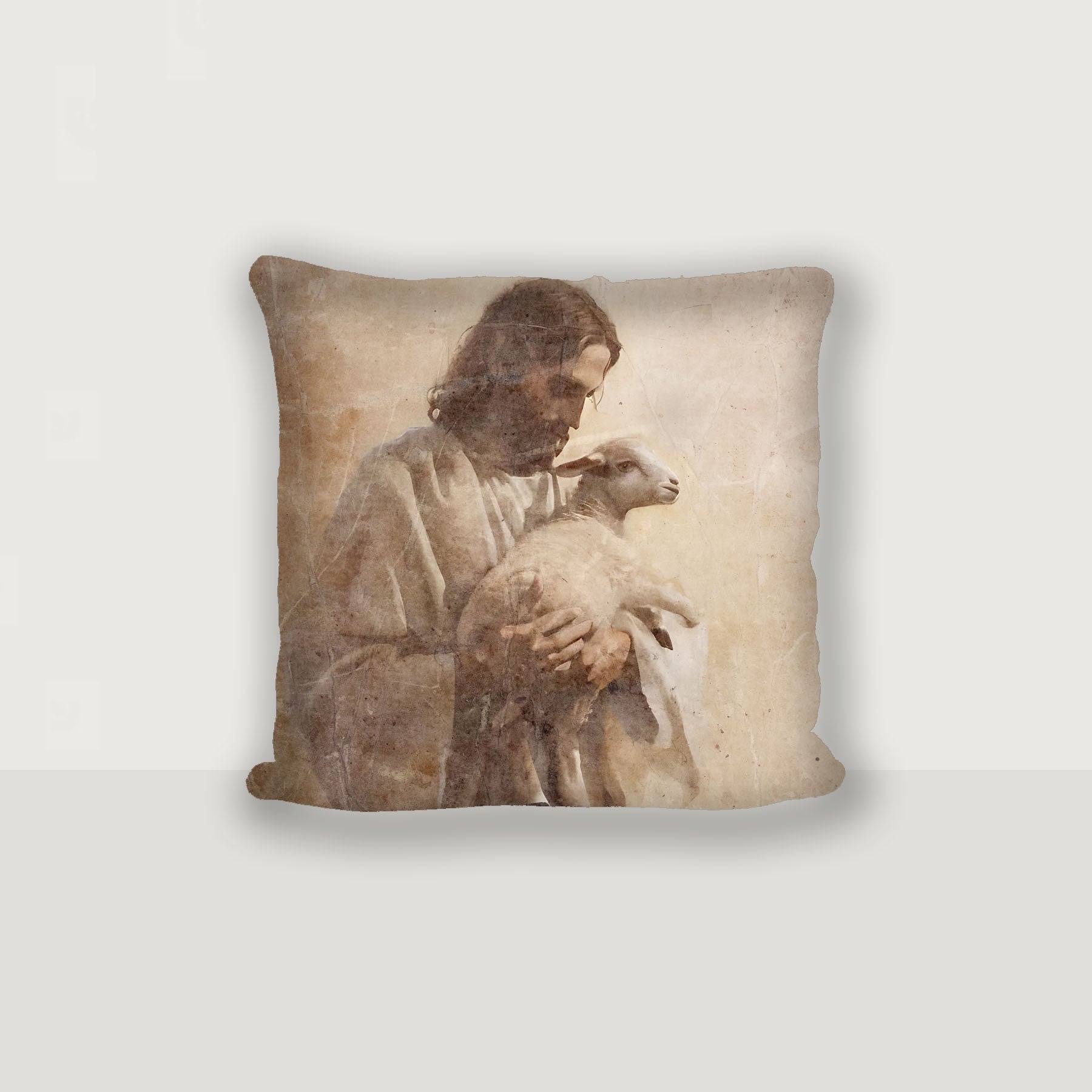 Jesus with a lamb - Pillow