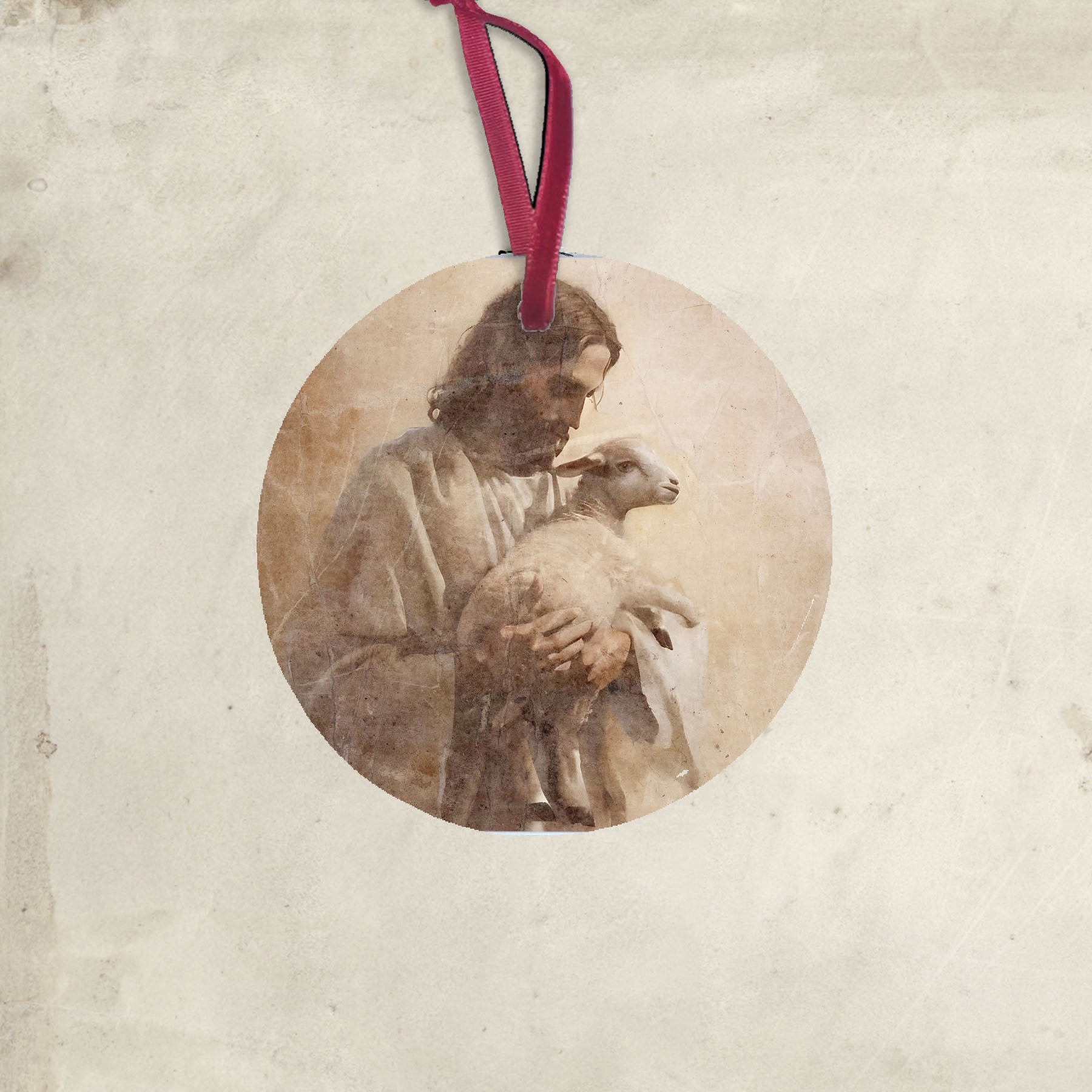 Jesus with a lamb - Ornament