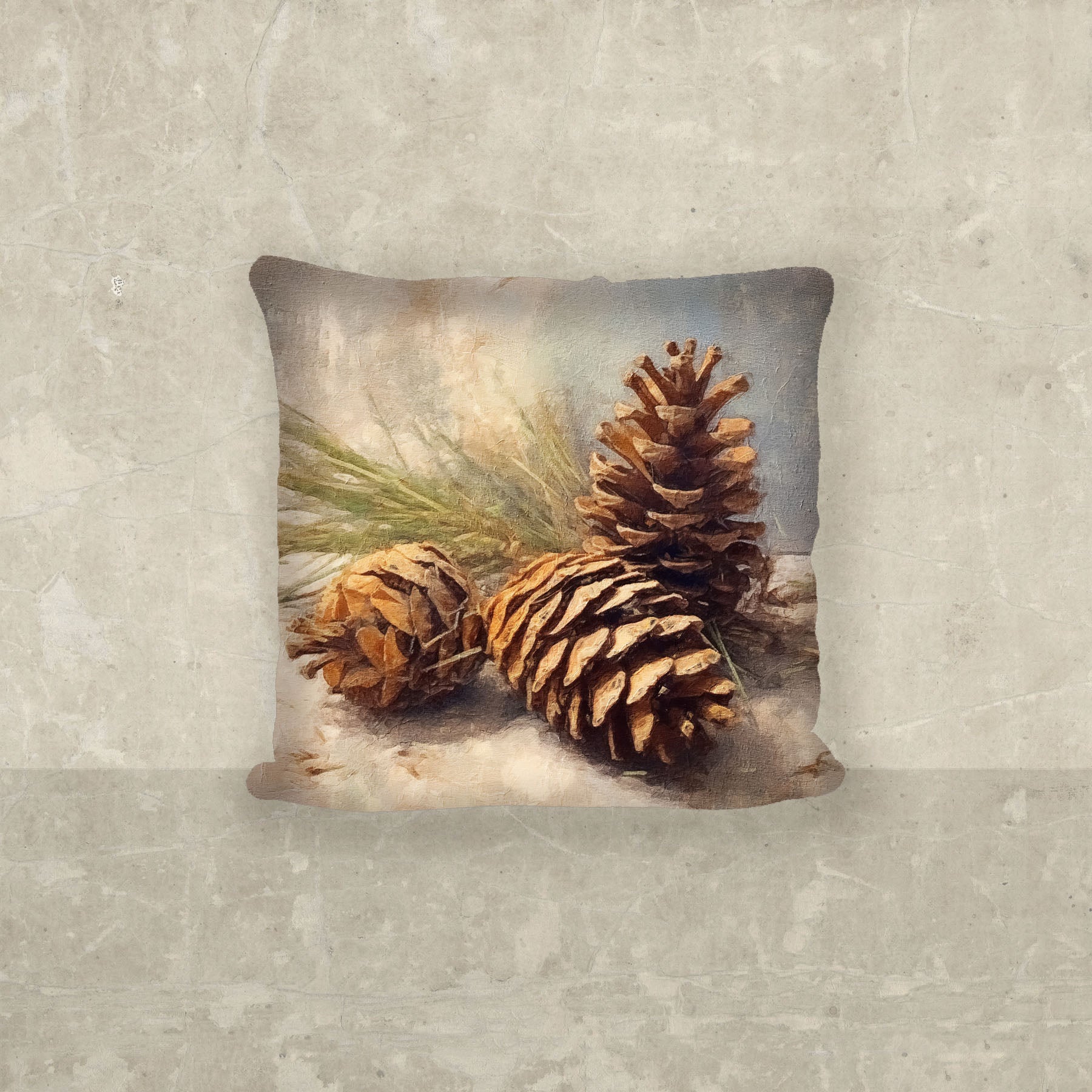 Pine cone closeup - Pillow